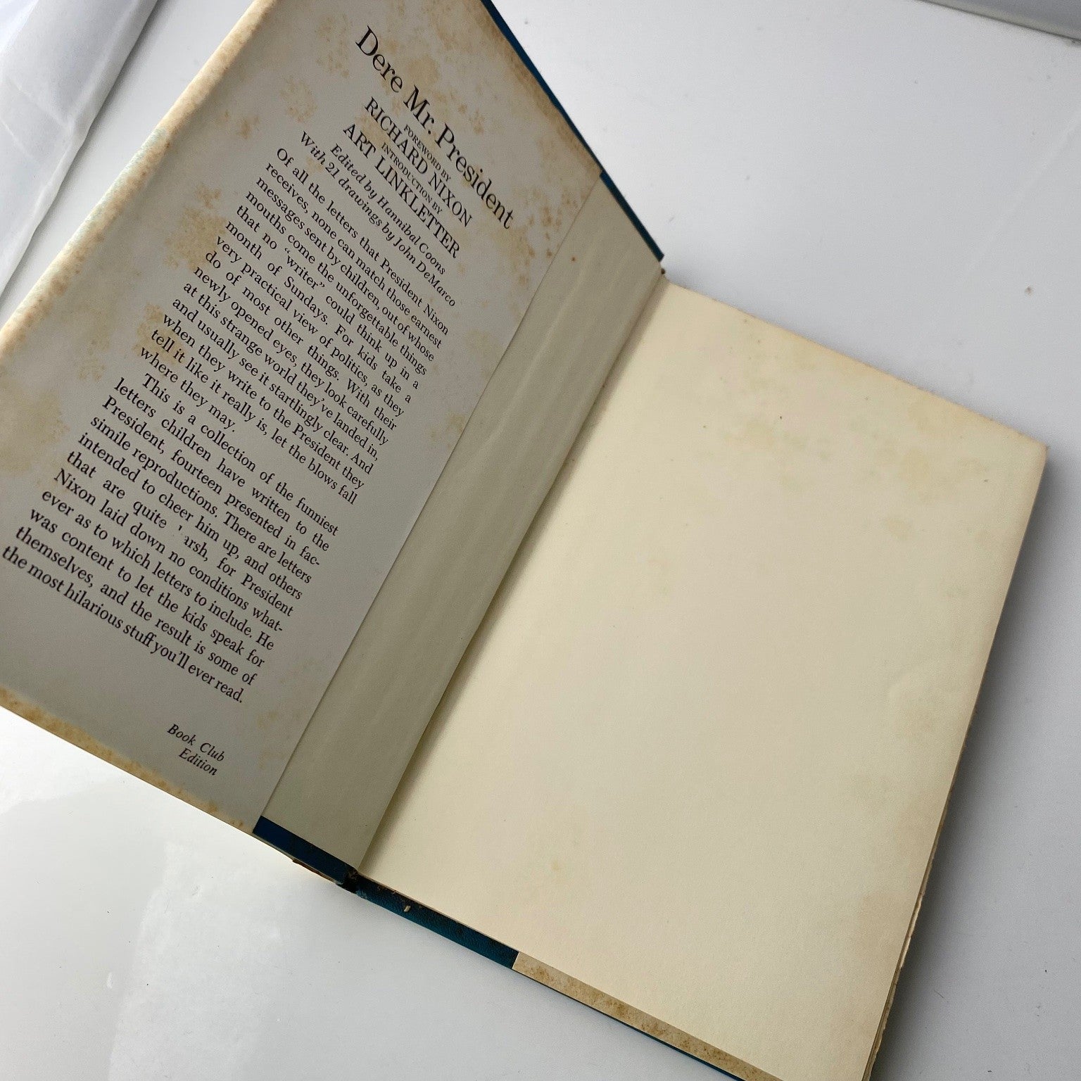 Dere Mr. President Hannibal Coons 1971 Book Club Edition Humor Doubleday