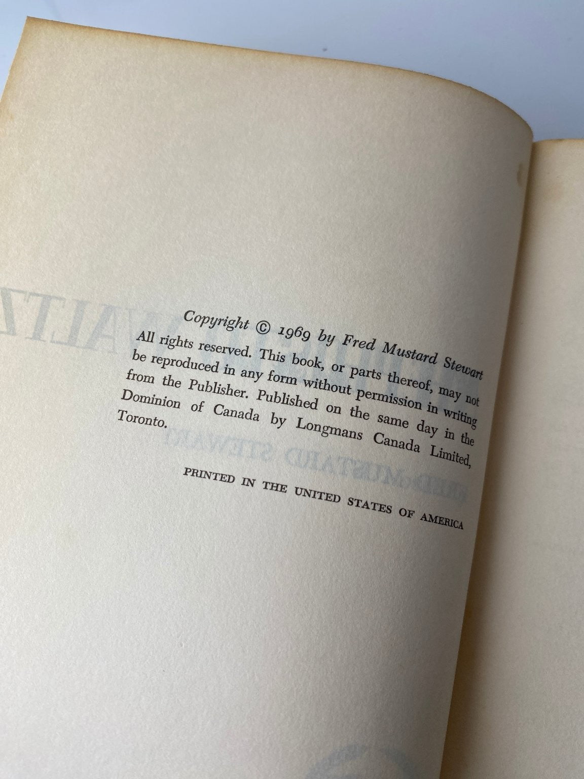 The Mephisto Waltz Fred Mustard Stewart 1969 First Edition Coward McCann