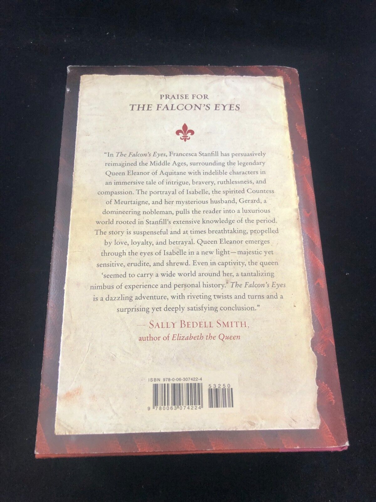 The Falcon's Eyes by Francesca Stanfill HC 1st Ed. Eleanor of Aquitaine Royalty