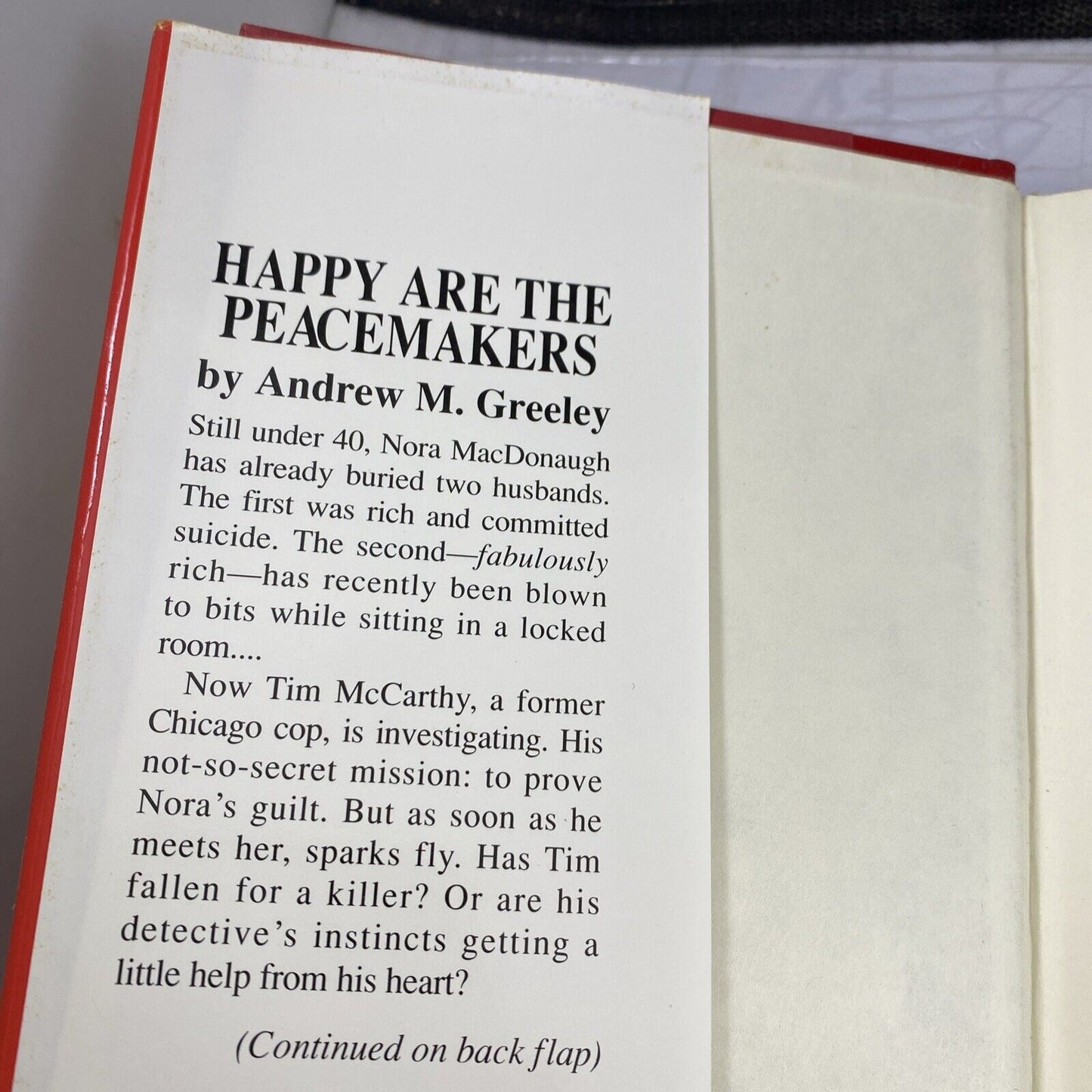 Happy Are The Peace Makers By Andrew M Greeley Vintage 90s Jove Edition