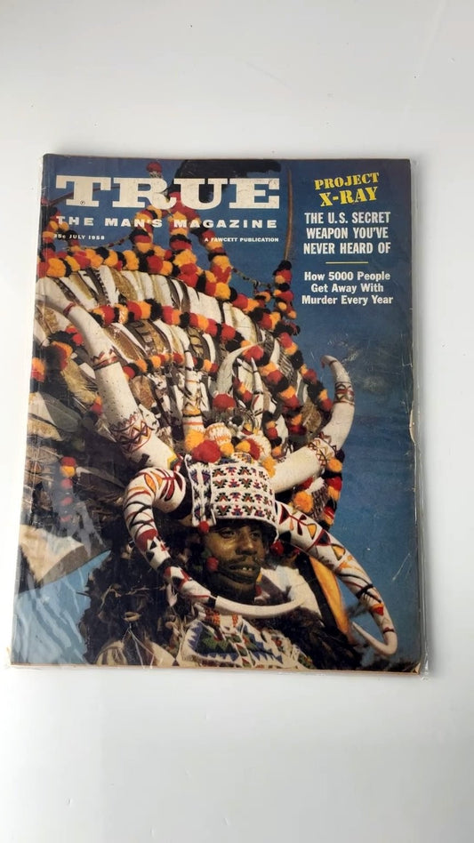 True The Man's Magazine July 1958 Illustrated Fawcett Publication