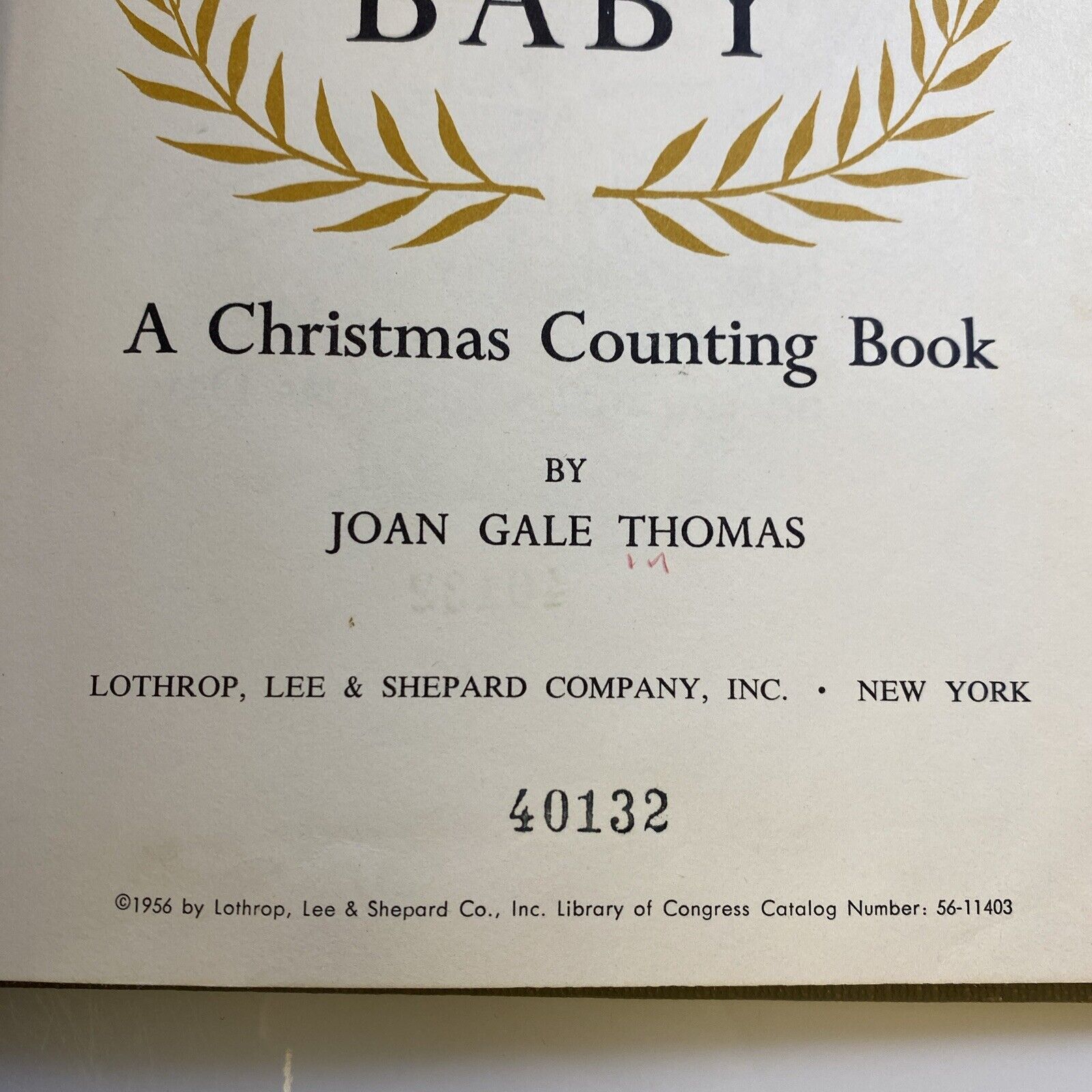 1956 One Little Baby by Joan Gale Thomas, Christmas Story, Vintage 50s Kids Book