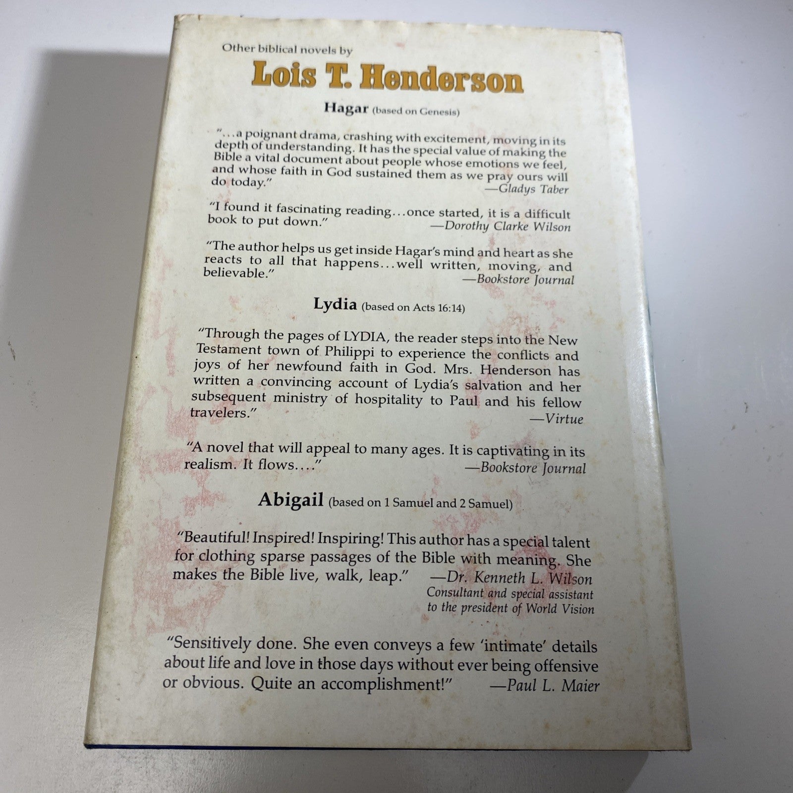 Ruth : A Novel Vintage Religious Historical Fiction 1st Ed. by Lois T. Henderson