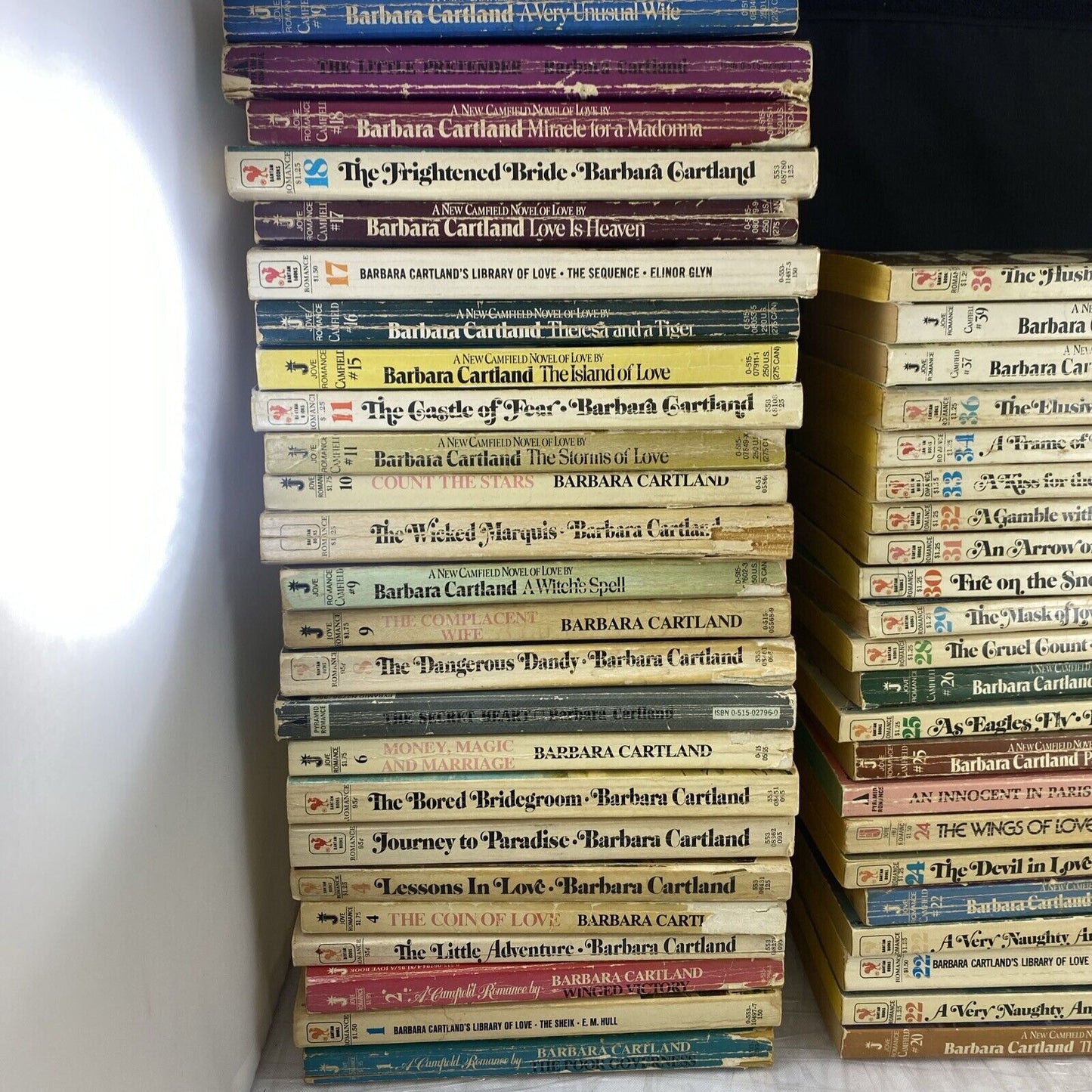 lot Of 160 Barbara Cartland Vintage Romance Paperback Book 50s 60s 70s 80s Novel