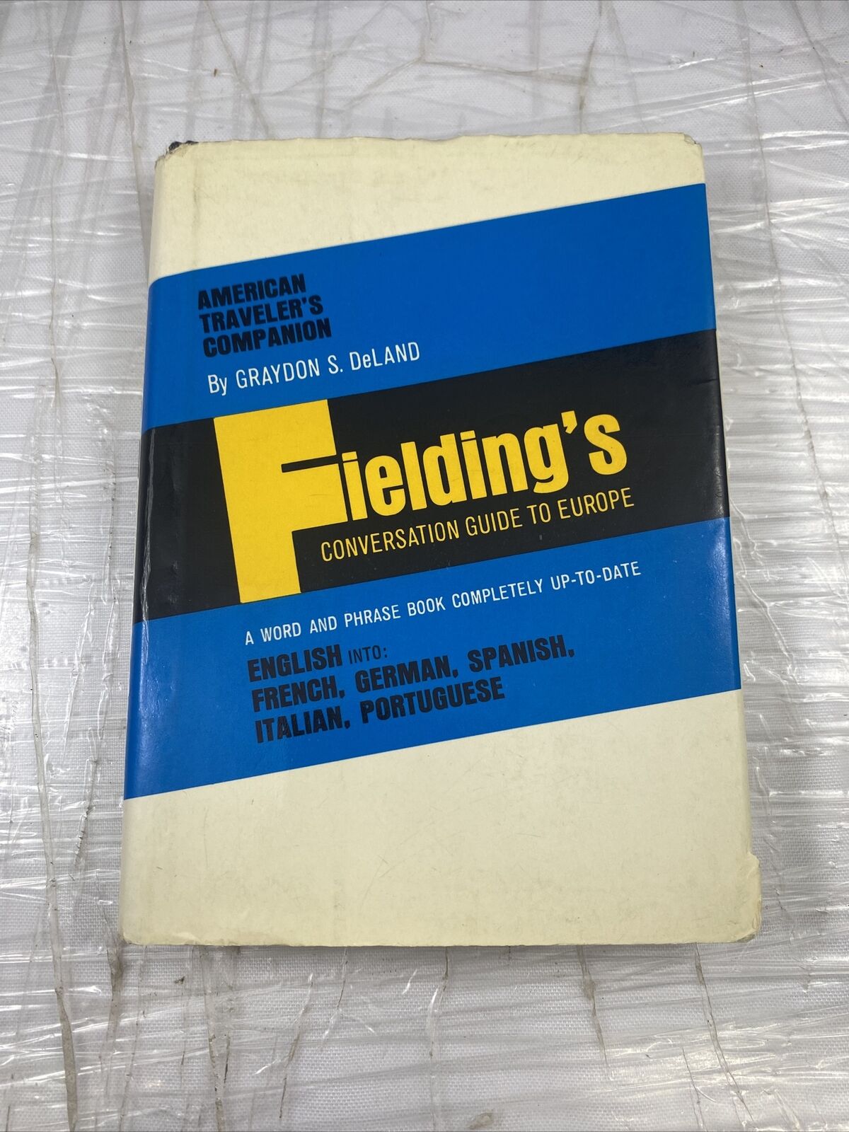 Hardcover Fielding's Conversation Guide To Europe Vintage Travel Language Book