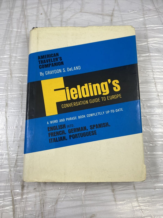 Hardcover Fielding's Conversation Guide To Europe Vintage Travel Language Book