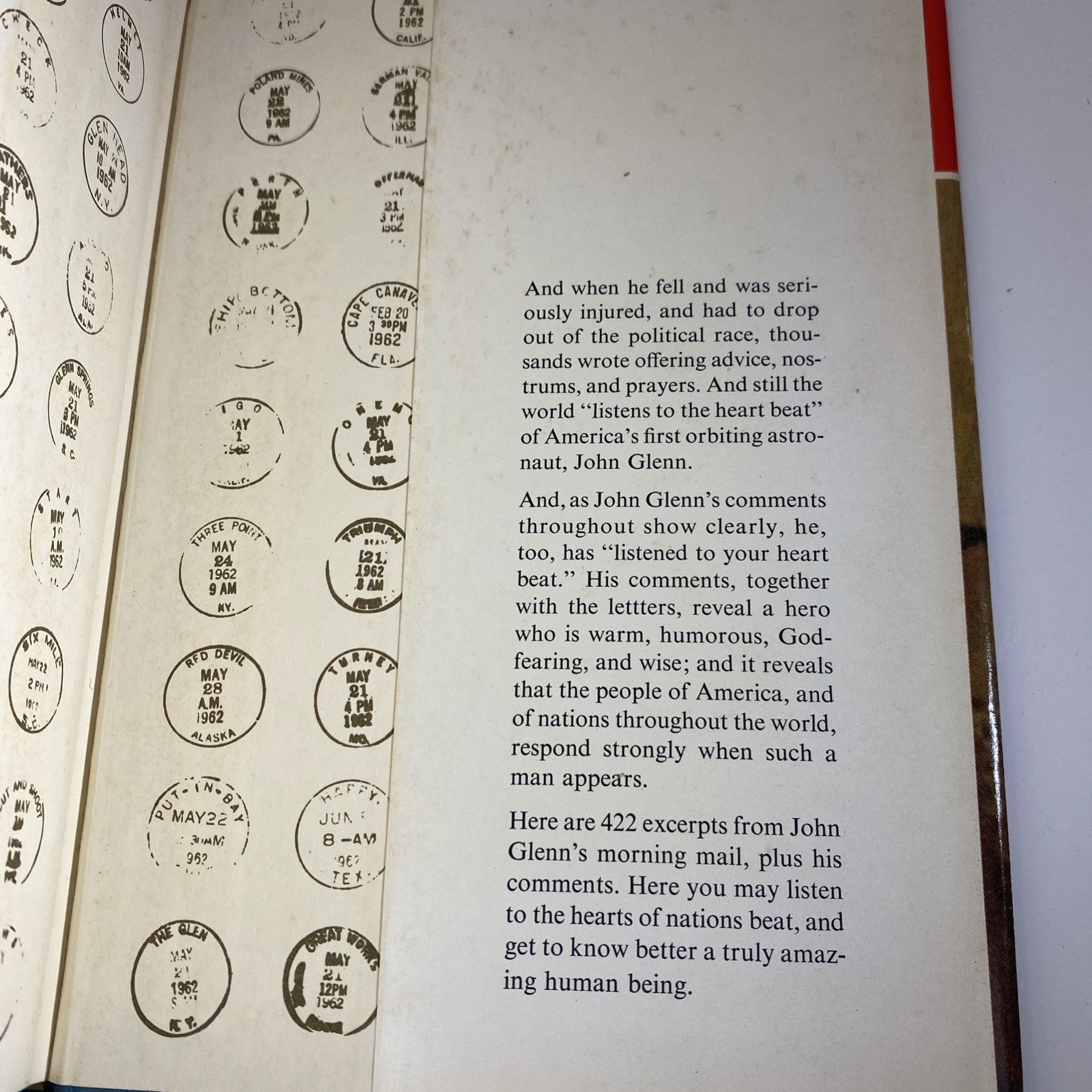Letters To John Glenn World Book 1964 P. S. I Listened To Your Heartbeat 