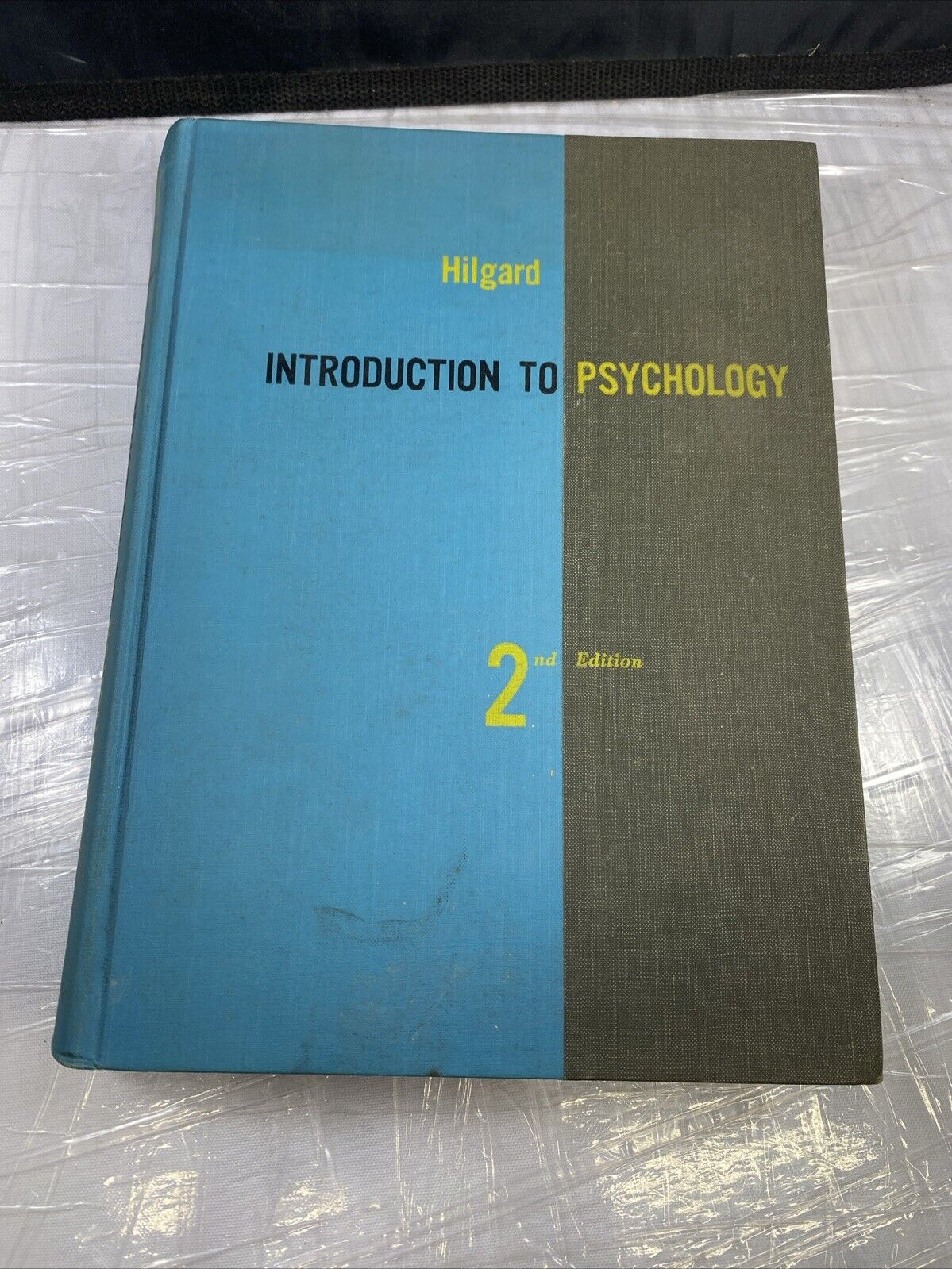 VINTAGE 50S Introduction to Psychology 1957 by Hilgard. College Science Textbook