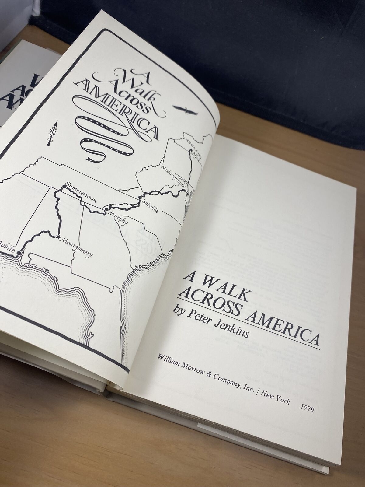 A walk across america by peter jenkins Vintage 70s Book Club Ed Nonfiction Good