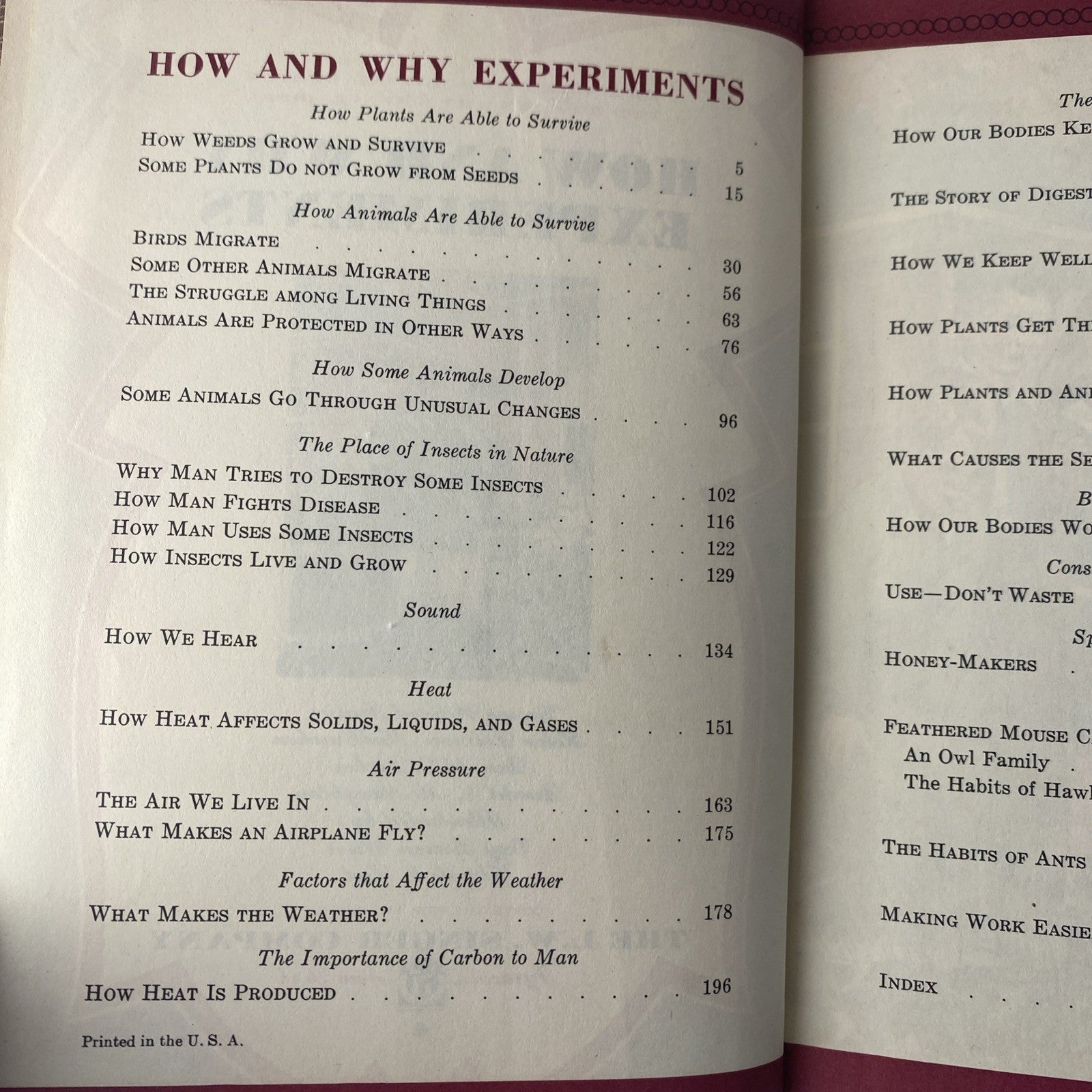 Vintage 50s Textbook How And Why Experiments - L.W. Singer Company 1949