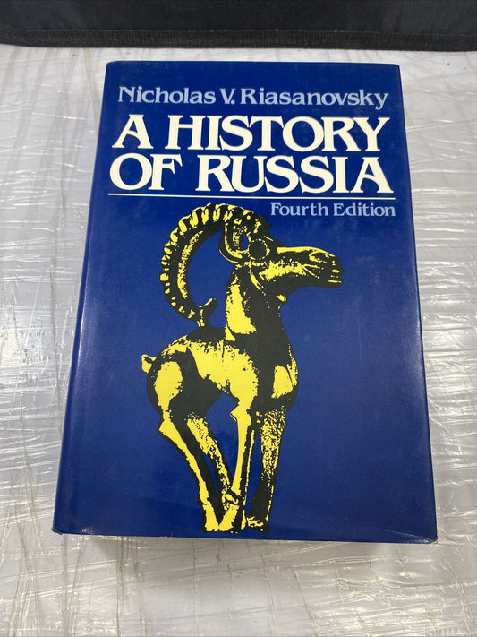 A History of Russia Nicholas Riasanovsky 4th Edition Vintage 80s World History