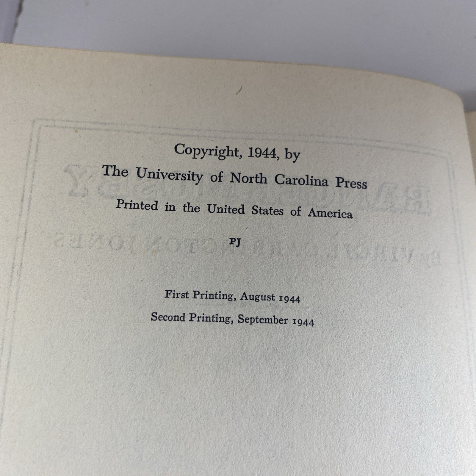 American Historical Fict. Ranger Mosby Virgil Carrington Jones 1st Ed 2nd Print