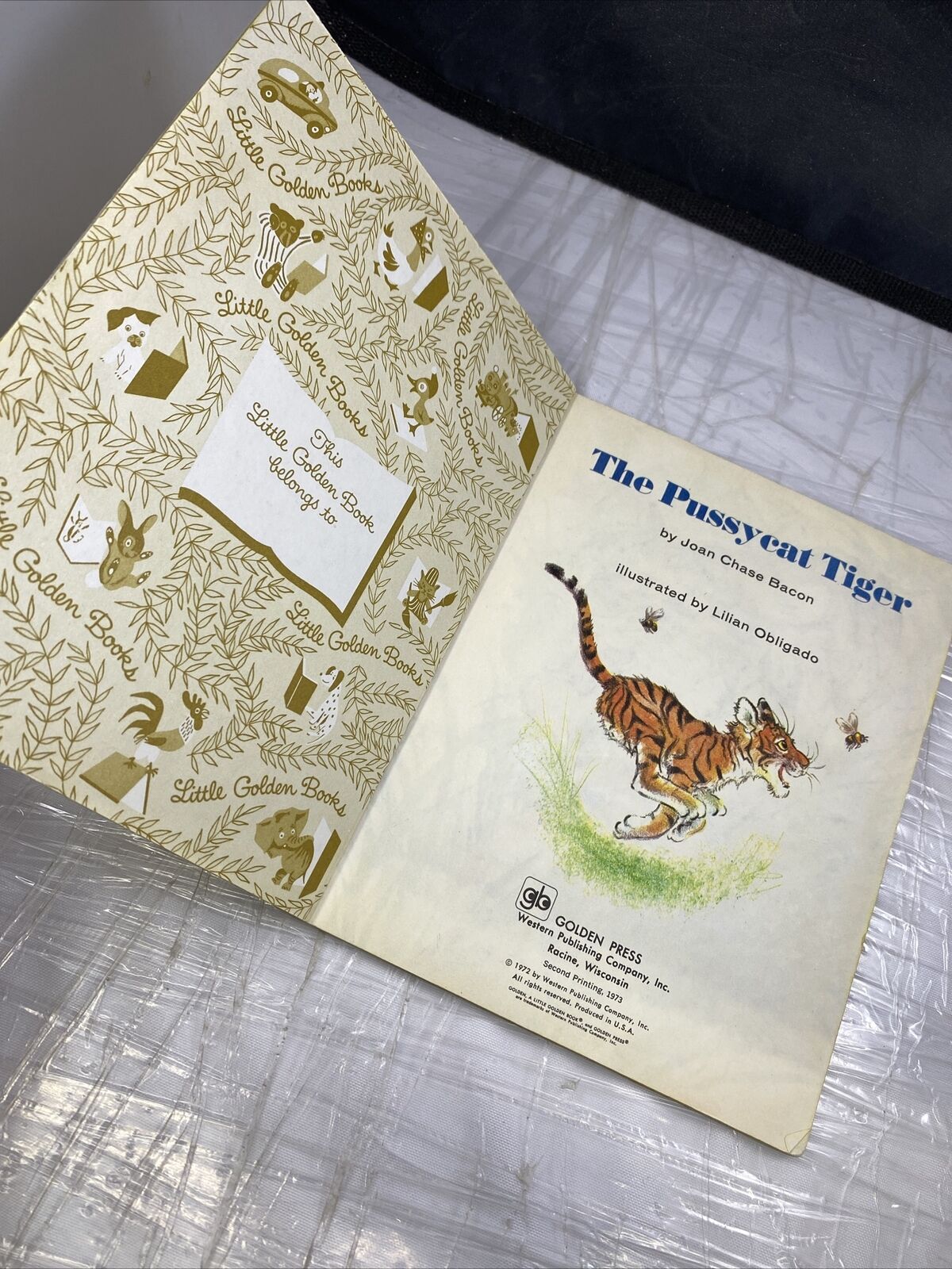 Little Golden Books The Pussycat Tiger Rare Vintage Illustrated Kids 2nd Print