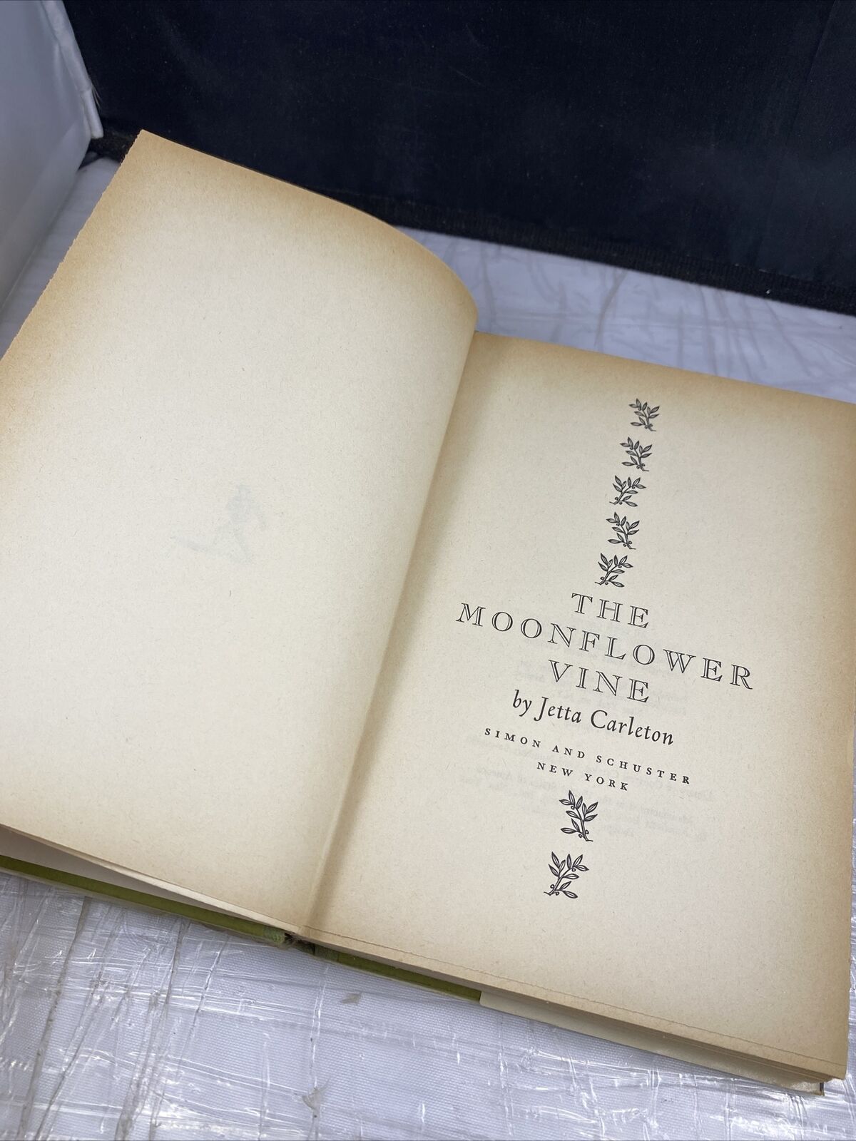 Vtg HC book, The Moonflower Vine by Jetta Carleton 1962 First Print Edition Rare