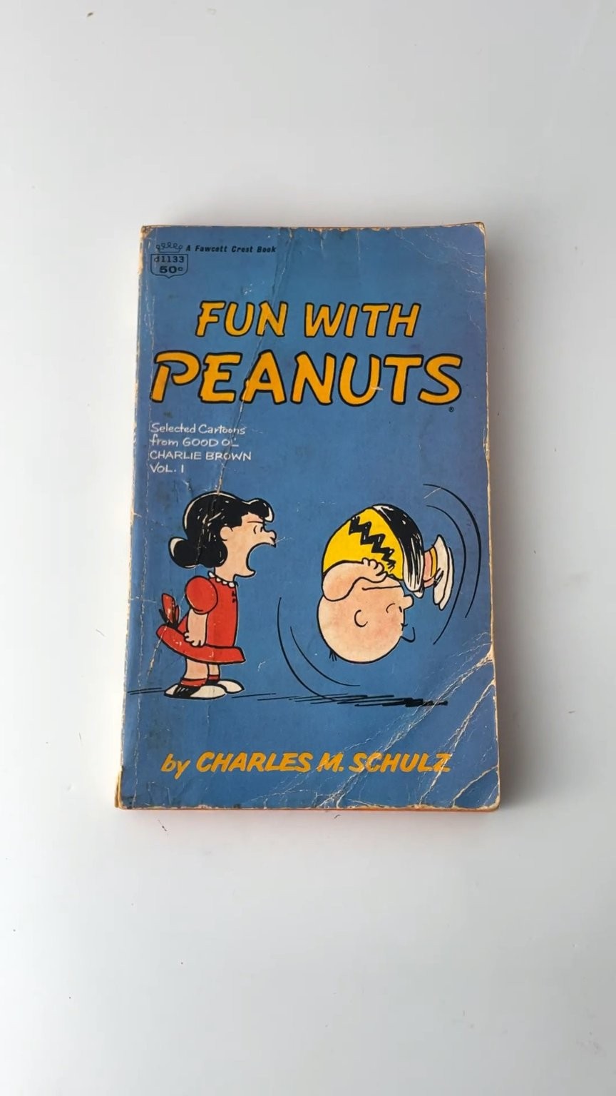 Fun with Peanuts by Charles M. Schulz 1968 Illustrated Cartoon Book