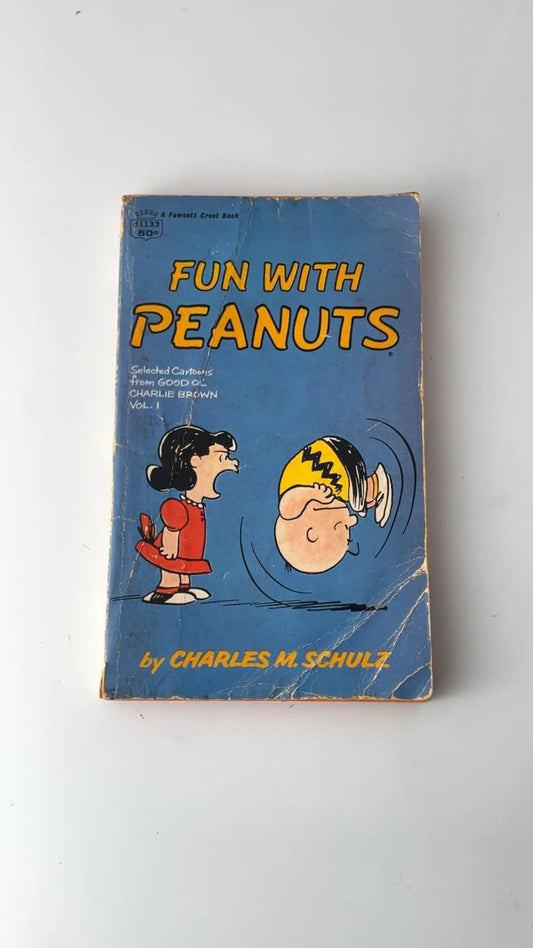 Fun with Peanuts by Charles M. Schulz 1968 Illustrated Cartoon Book