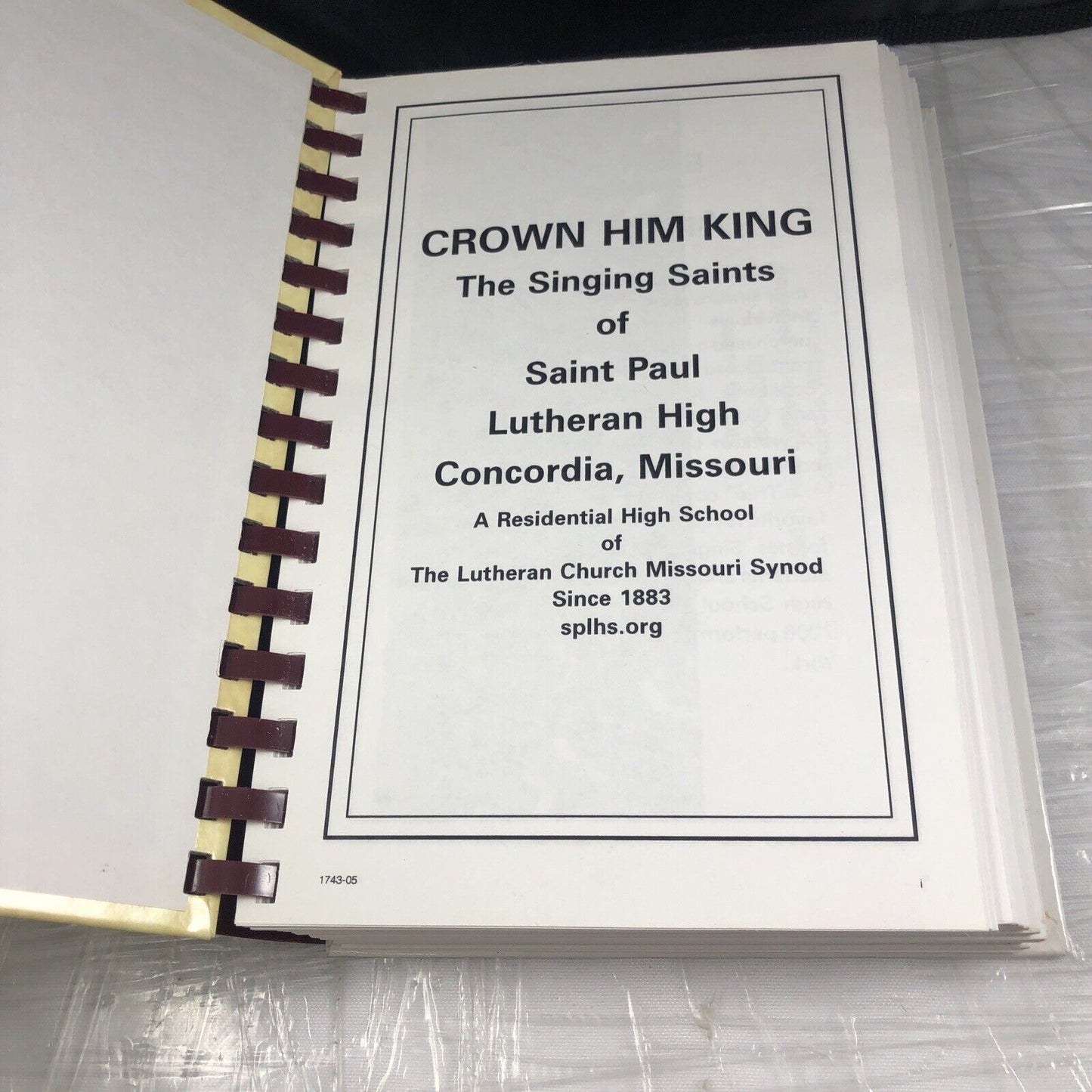 Vintage Church Cookbook Crown Him King Singing Saints Saint Paul Lutheran High