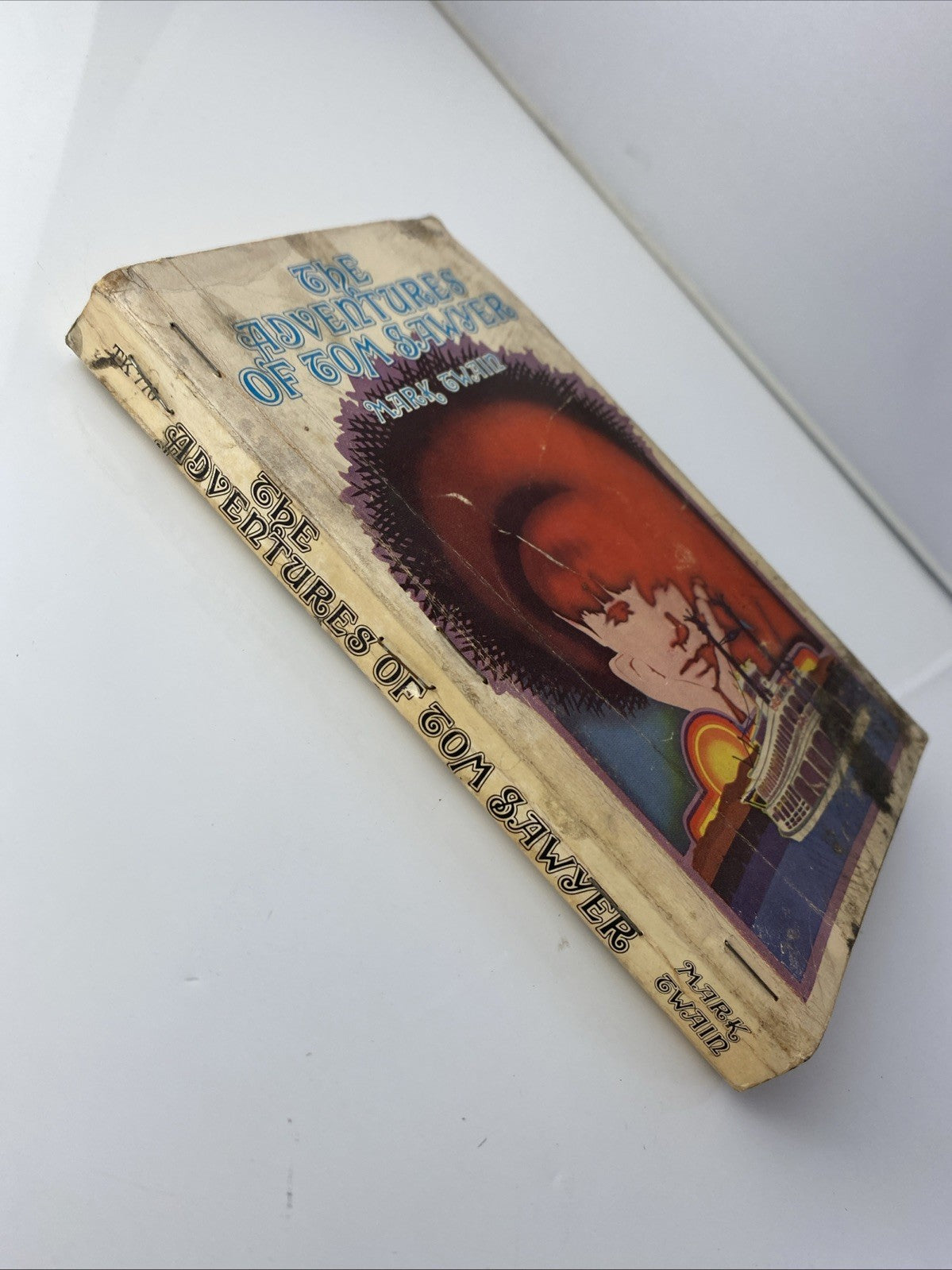 The Adventures of Tom Sawyer by Mark Twain - Circa 1970s PB Vintage Cover