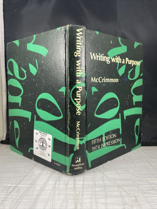 Writing with a Purpose Fifth Edition by James McCrimmon Vintage 70s Textbook