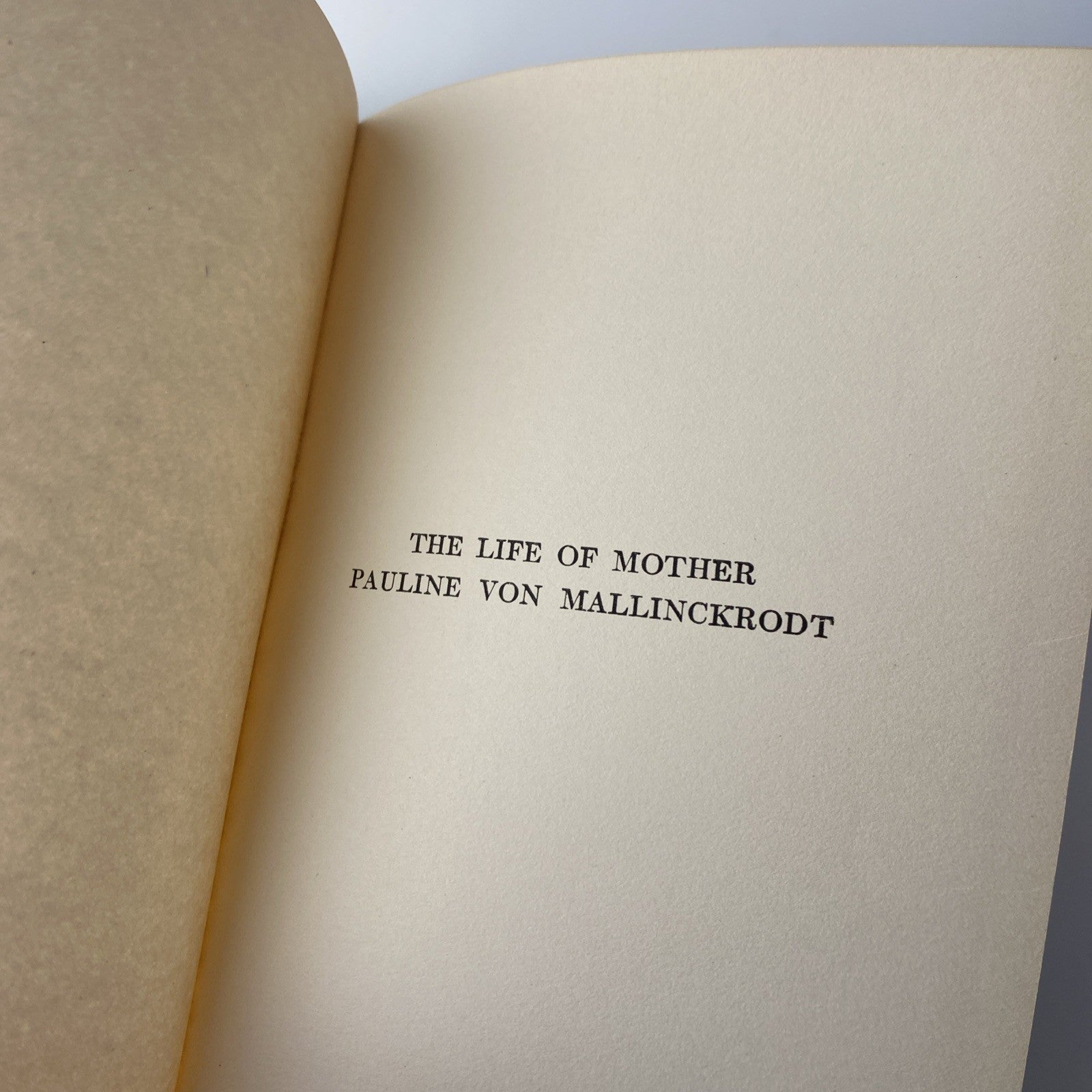 Rare Antique Biography Of A Nun. The Life Of Mother Pauline Von Mallinckrodt 