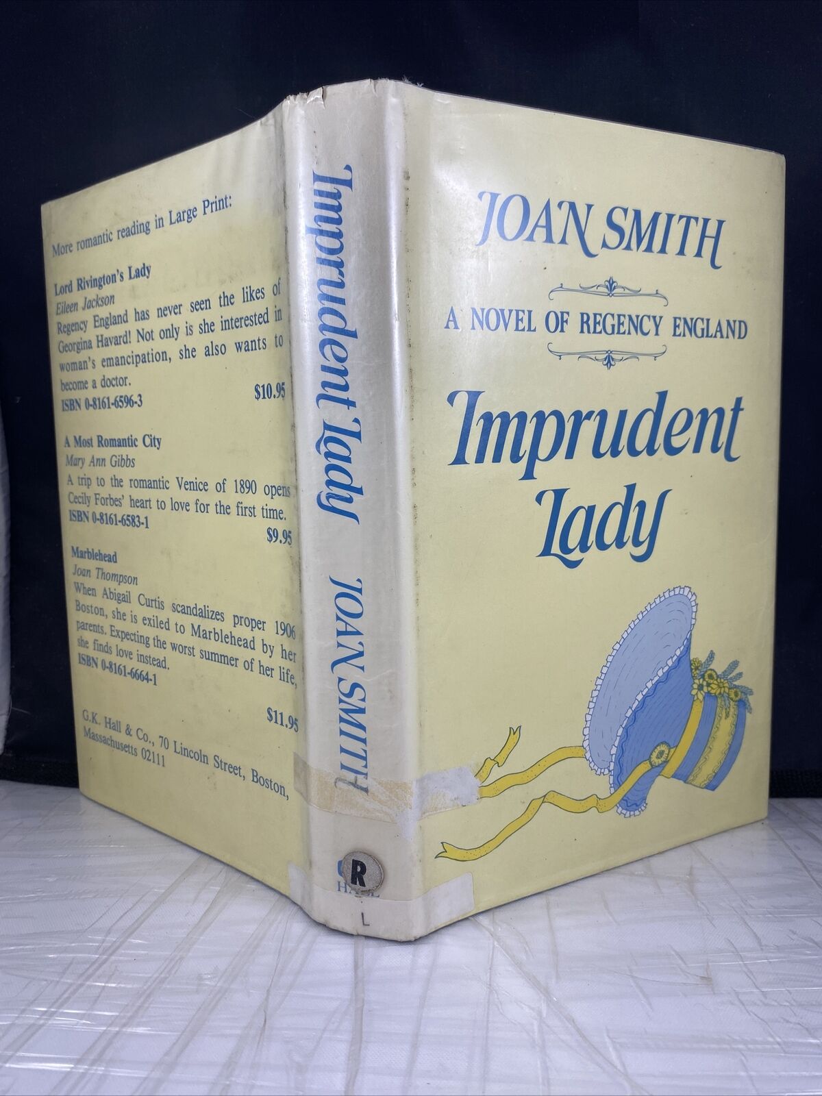 Imprudent Lady Hardcover Joan Smith Vintage Rare Large Print Edition Ex Library