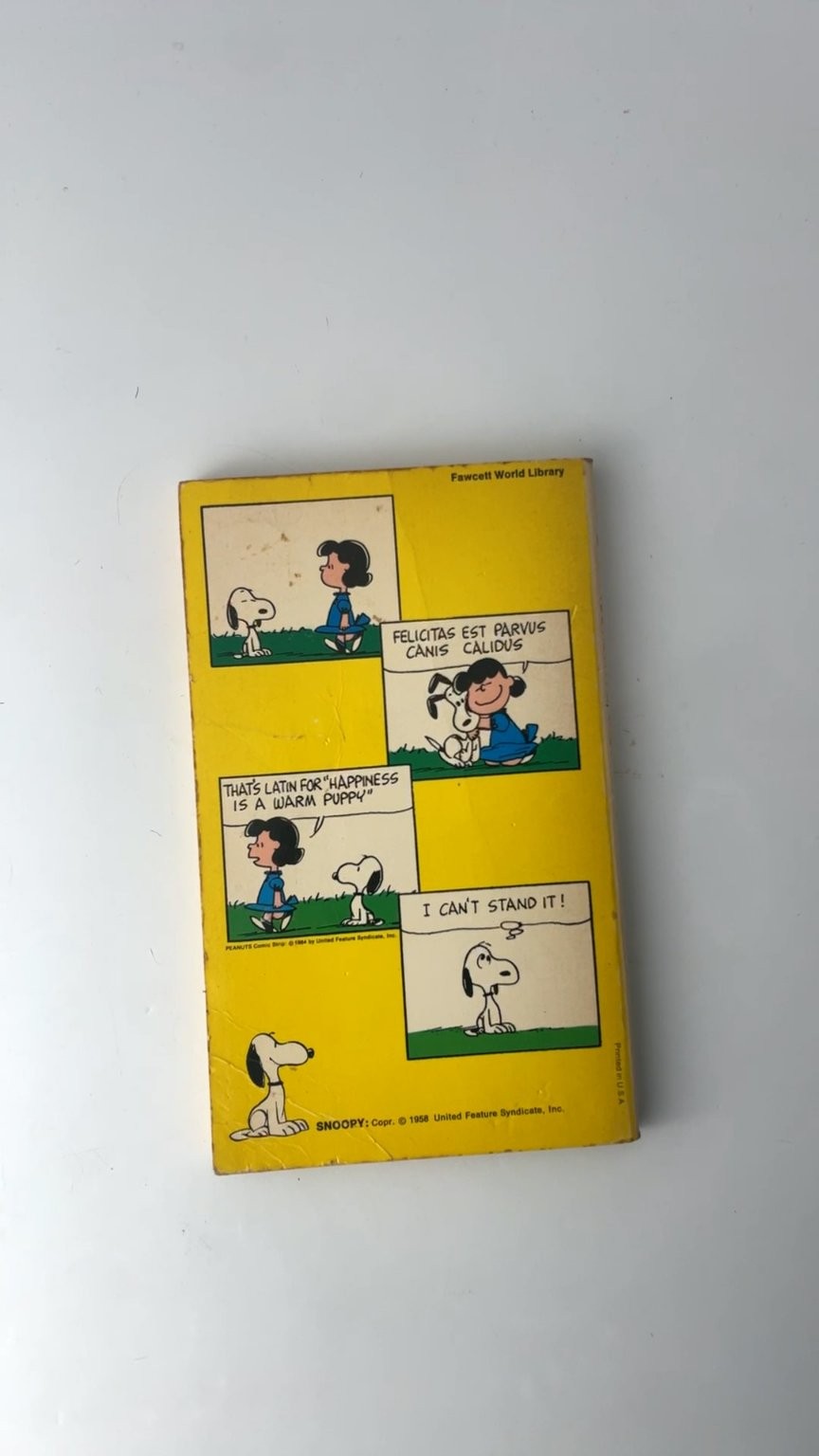 You're a Pal Snoopy Charles M. Schulz 1964 Fawcett Illustrated