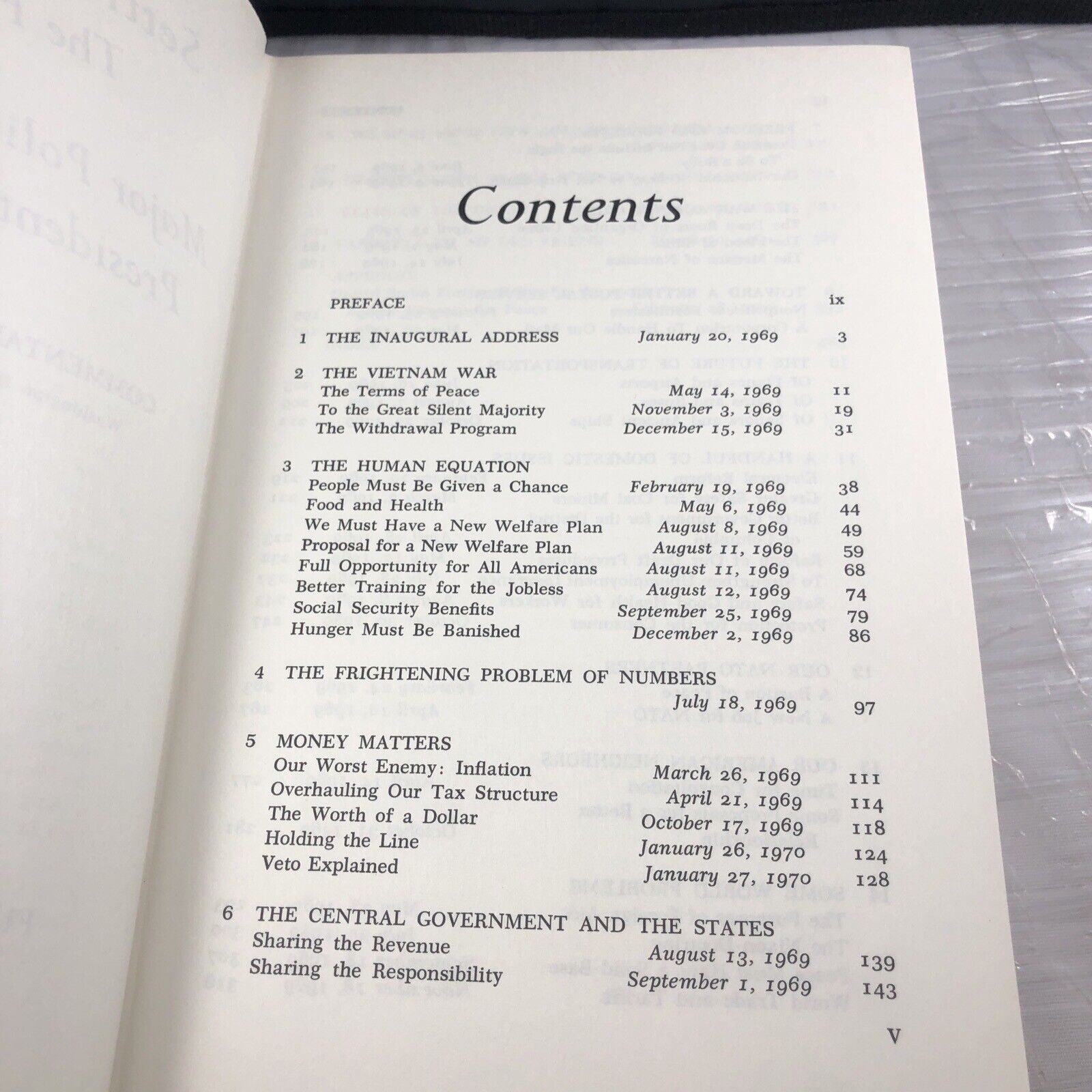 Setting the Course The First Year: Statements by Nixon 1970 Vintage Politics Ame