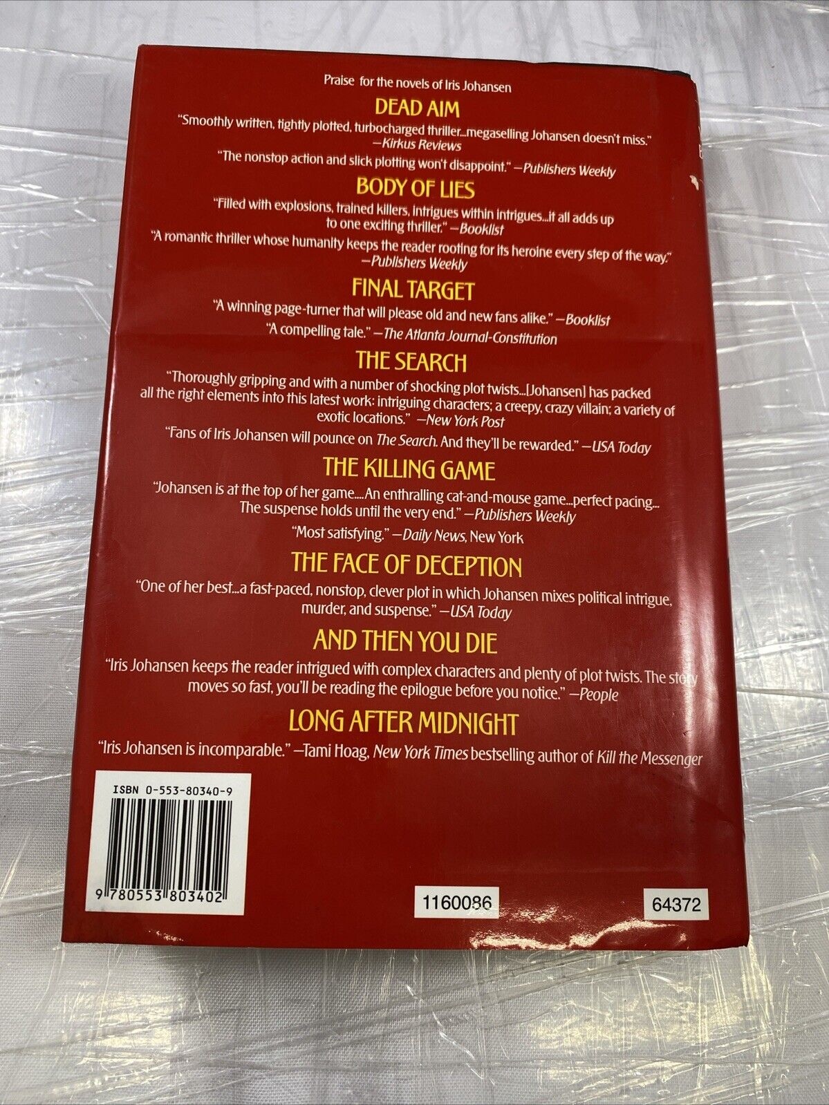 Firestorm - Hardcover By Iris Johansen GOOD UNMARKED