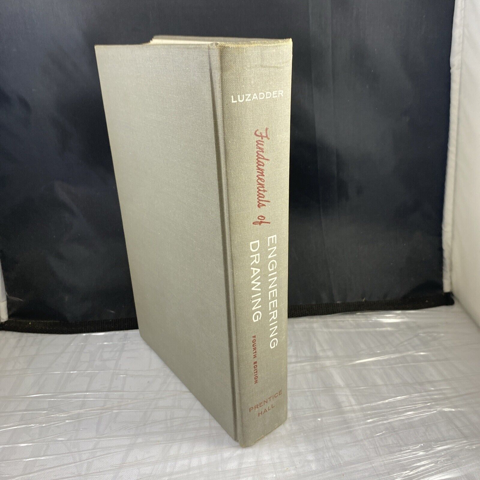 Fundamentals Of Engineering Drawing Warren Luzadder 4th 1950s Textbook Gray Rare
