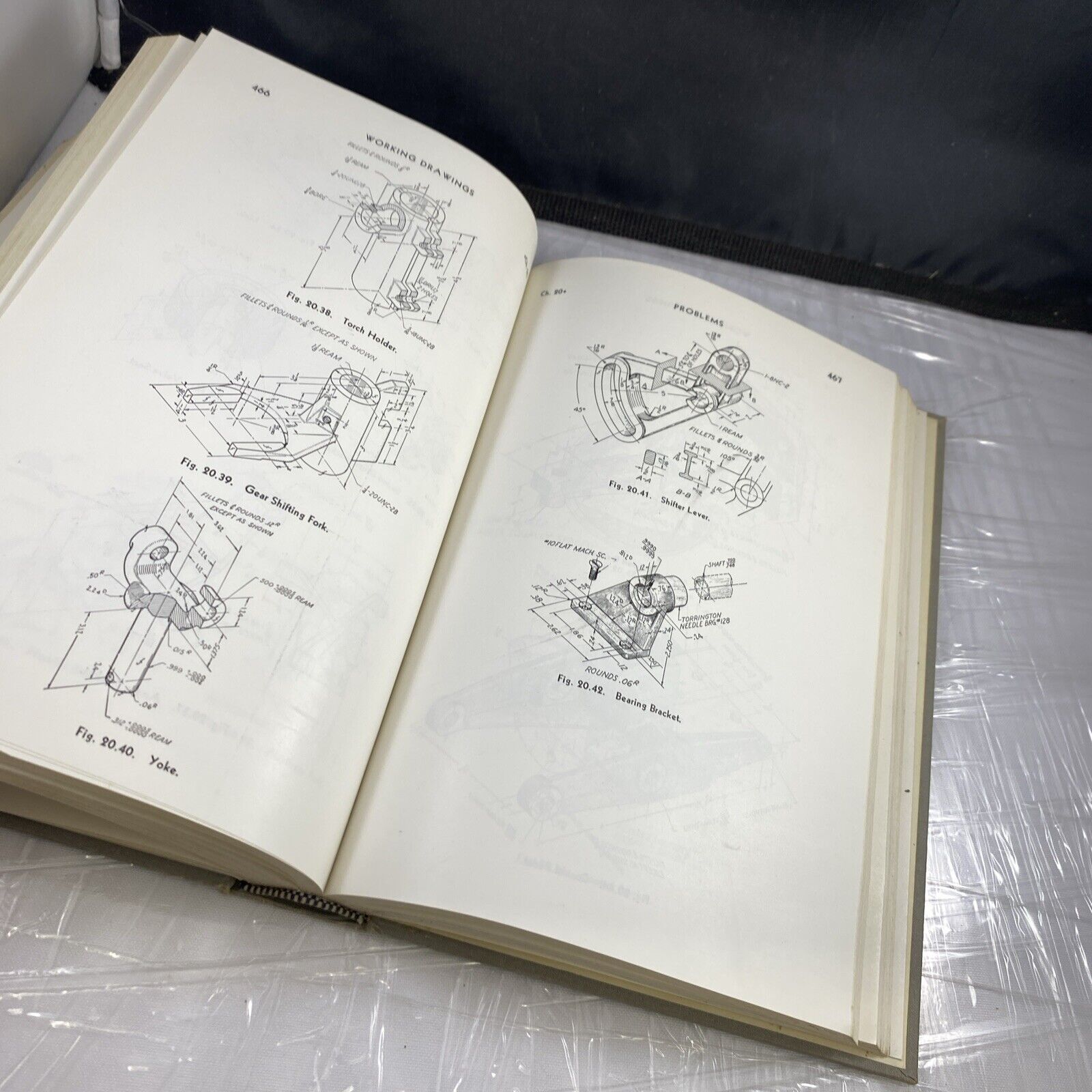 Fundamentals Of Engineering Drawing Warren Luzadder 4th 1950s Textbook Gray Rare
