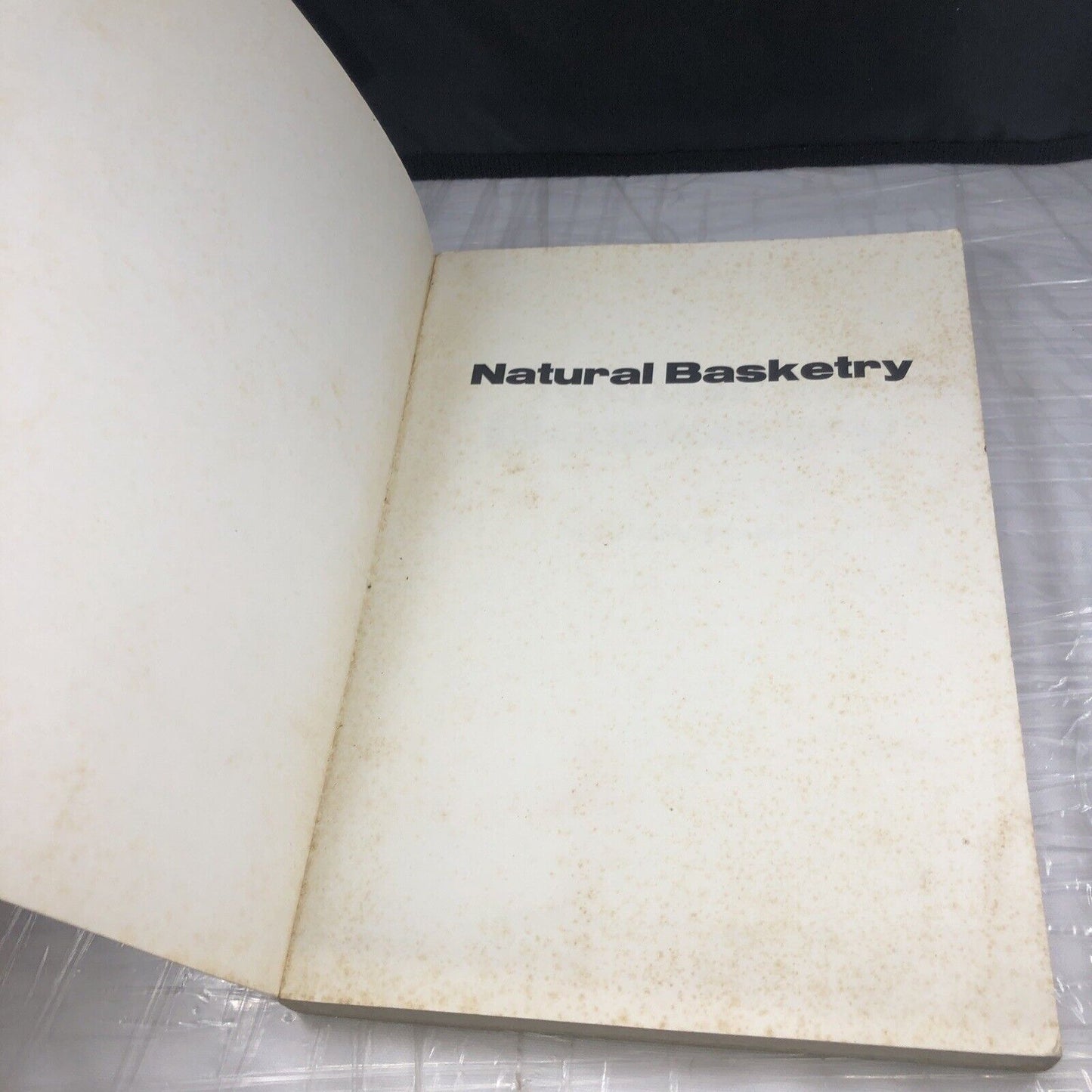 Vintage 70s Basket Weaving Book natural basketry hart 1976 edition