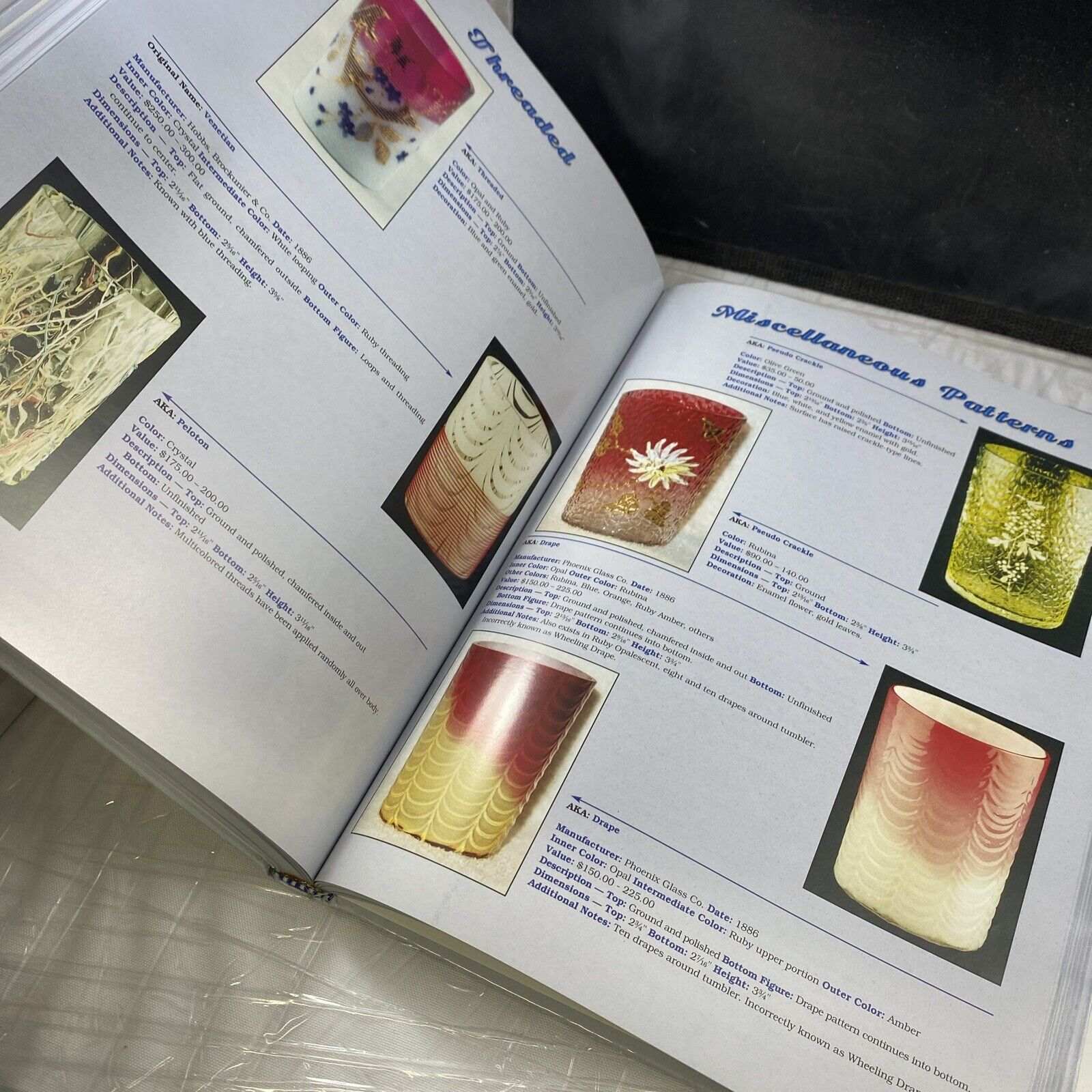 Glass Tumblers 1860-1920's by Bredehoft Tom Vintage Glass Collecting Guidebook