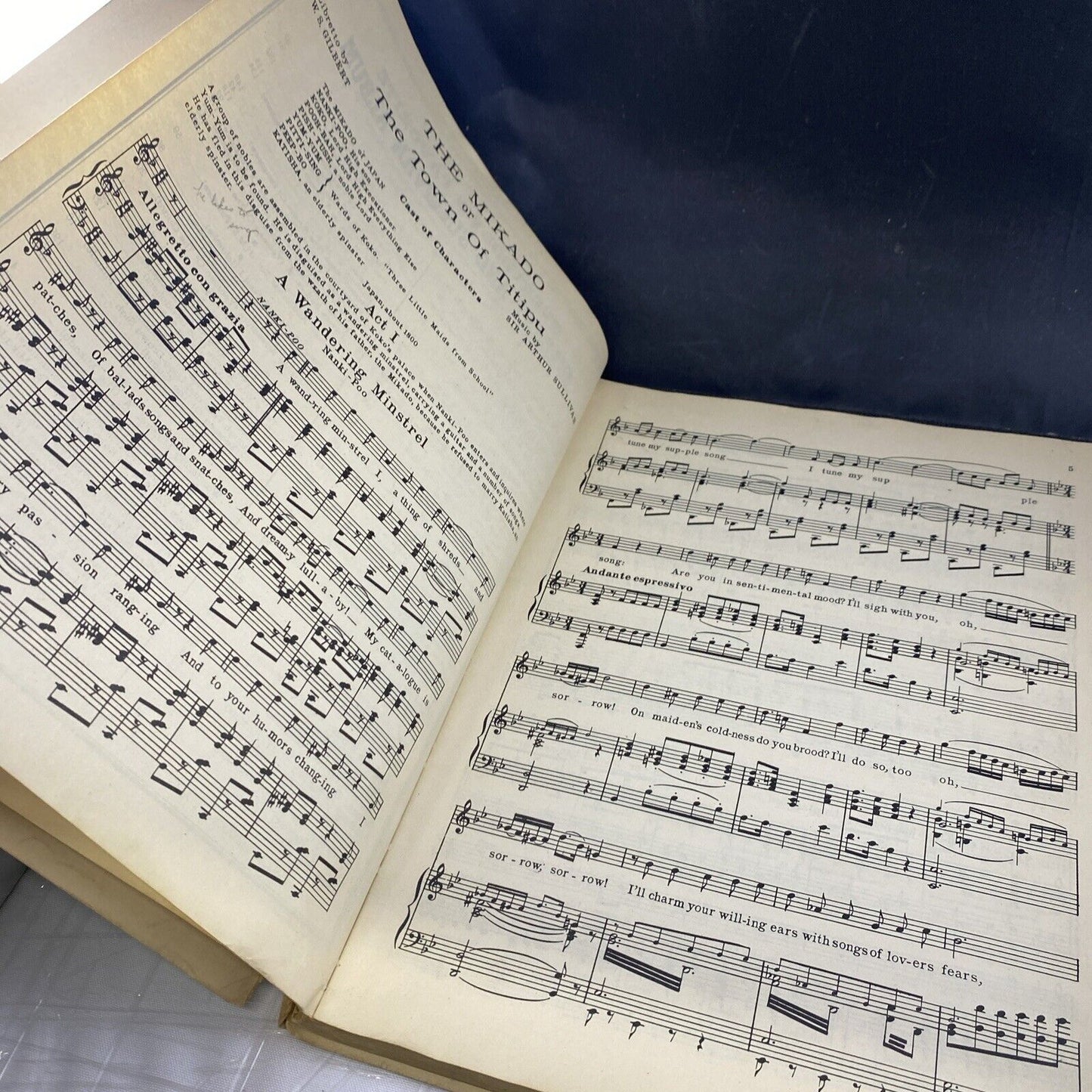 EVERYBODY'S FAVORITE GILBERT AND SULLIVAN ALBUM 1938 MUSIC SHEET Songbook