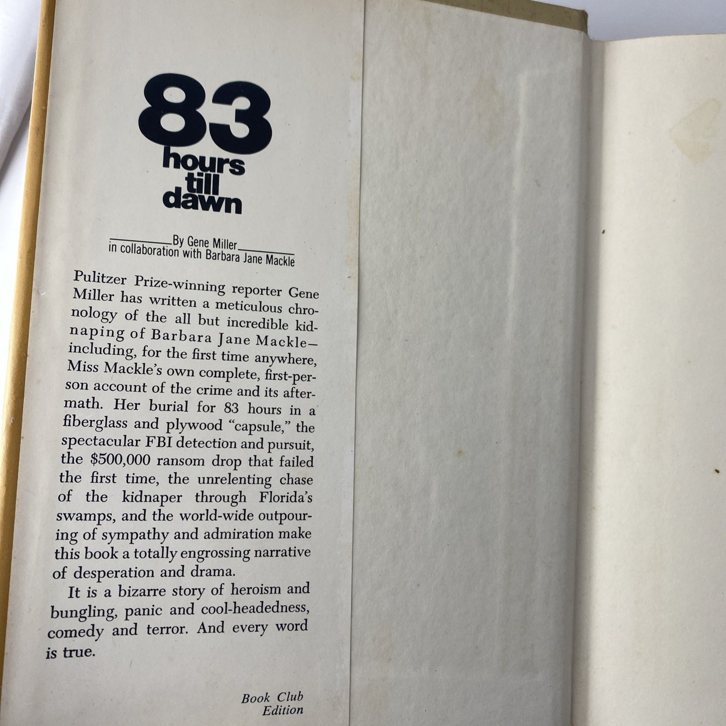 True Crime 83 Hours Till Dawn the Terrifying Chronicle of a Kidnapping 1971 70s
