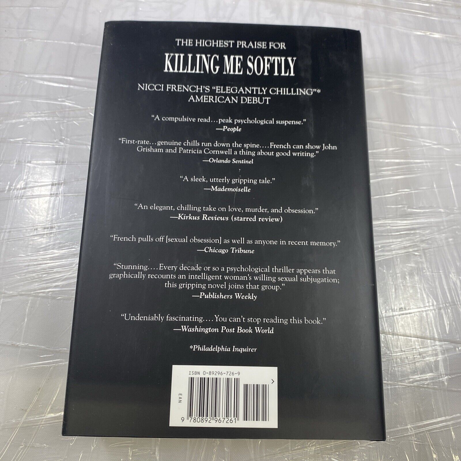 Nicci French Beneath The Skin Hard Cover DJ Very Good First Print