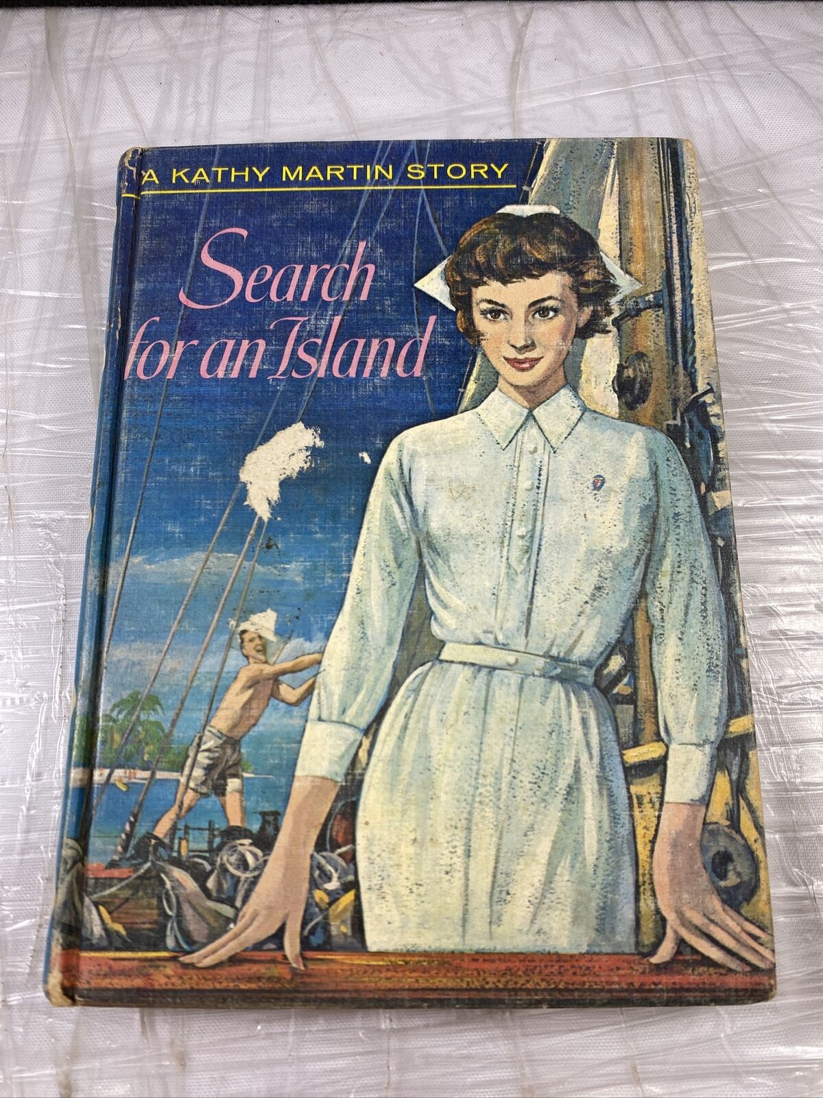 1960's Kathy Martin Nurse Story Search for an Island #7 Vintage Chapter Book