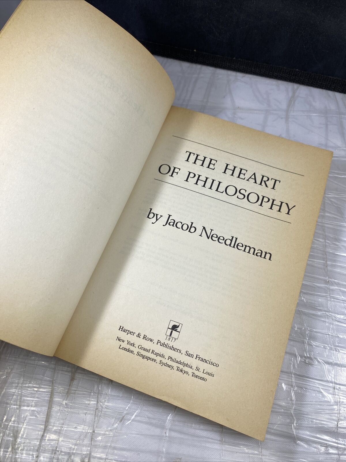 The Heart of Philosophy Hardcover Jacob Needleman Rare Self Help Paperback