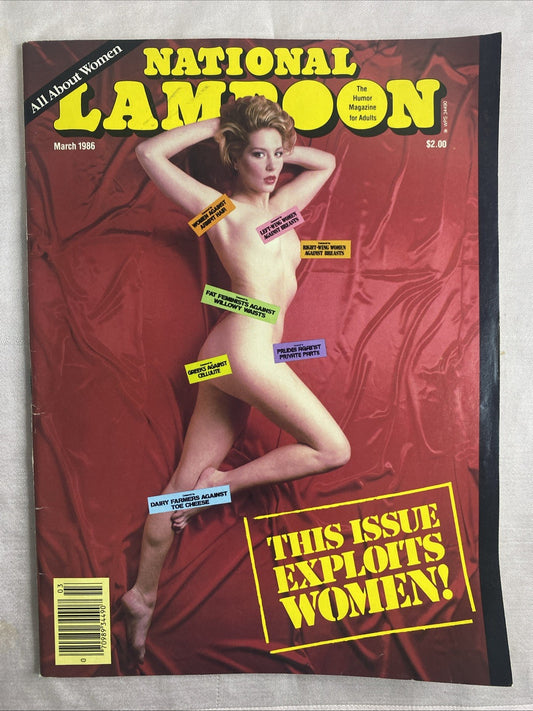 1986 March NATIONAL LAMPOON Magazine FN+ 6.5 R Crumb / Larry David