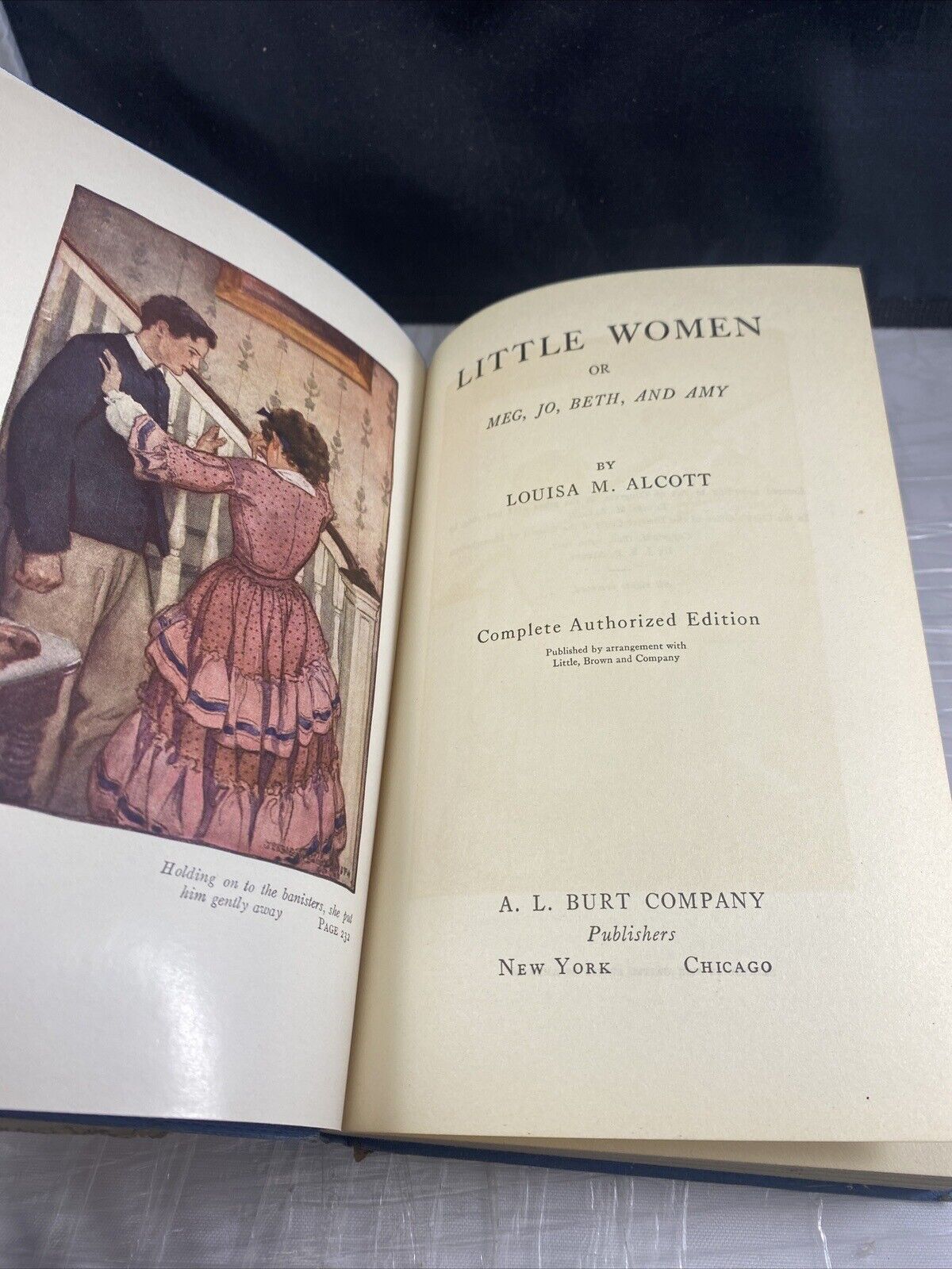 "LITTLE WOMEN" BY LOUISA M. ALCOTT - Vintage 1911 Edition AL Burt Publ Dust J