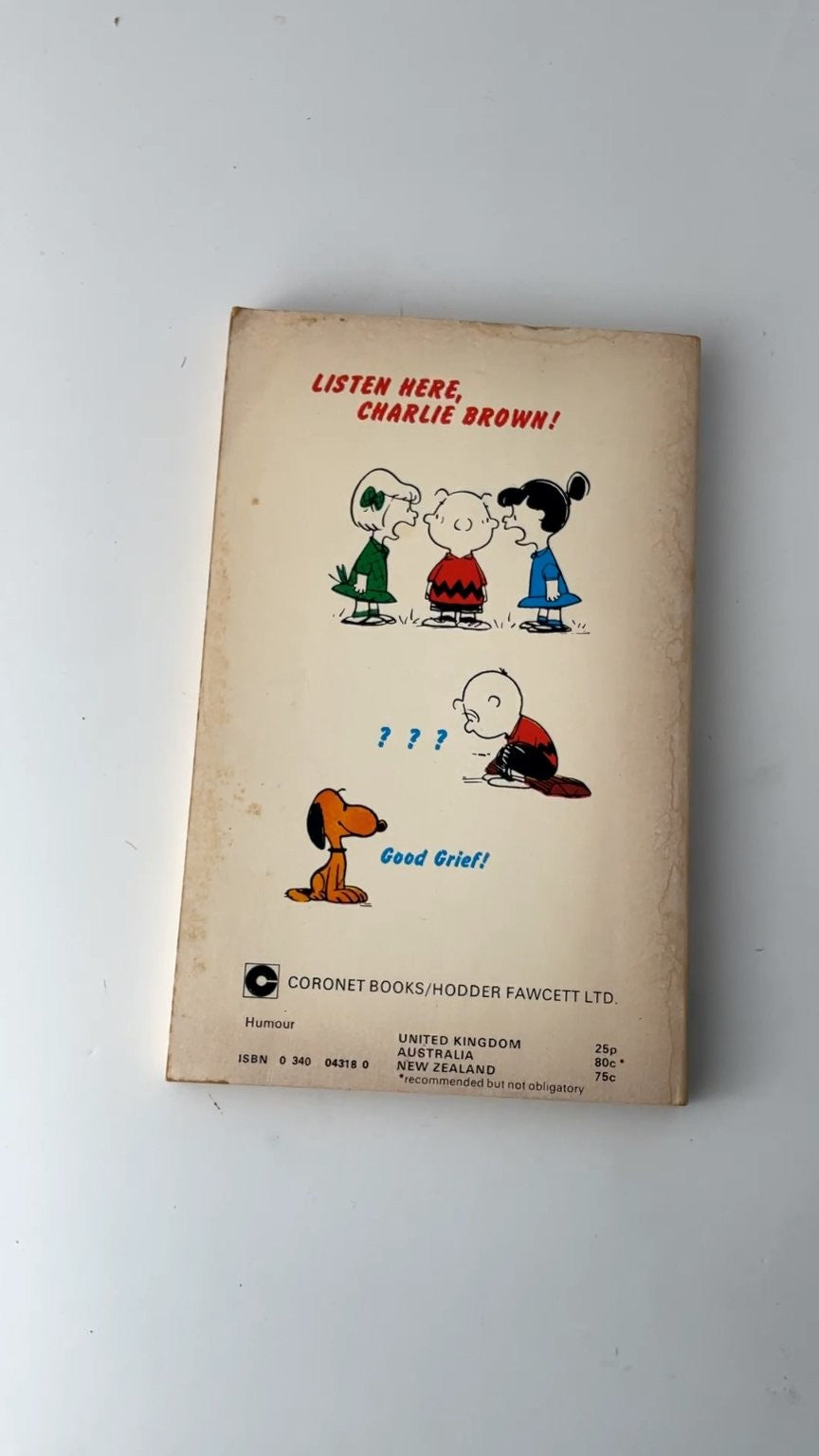 You're My Hero Charlie Brown Charles M. Schulz 1968 Coronet Edition
