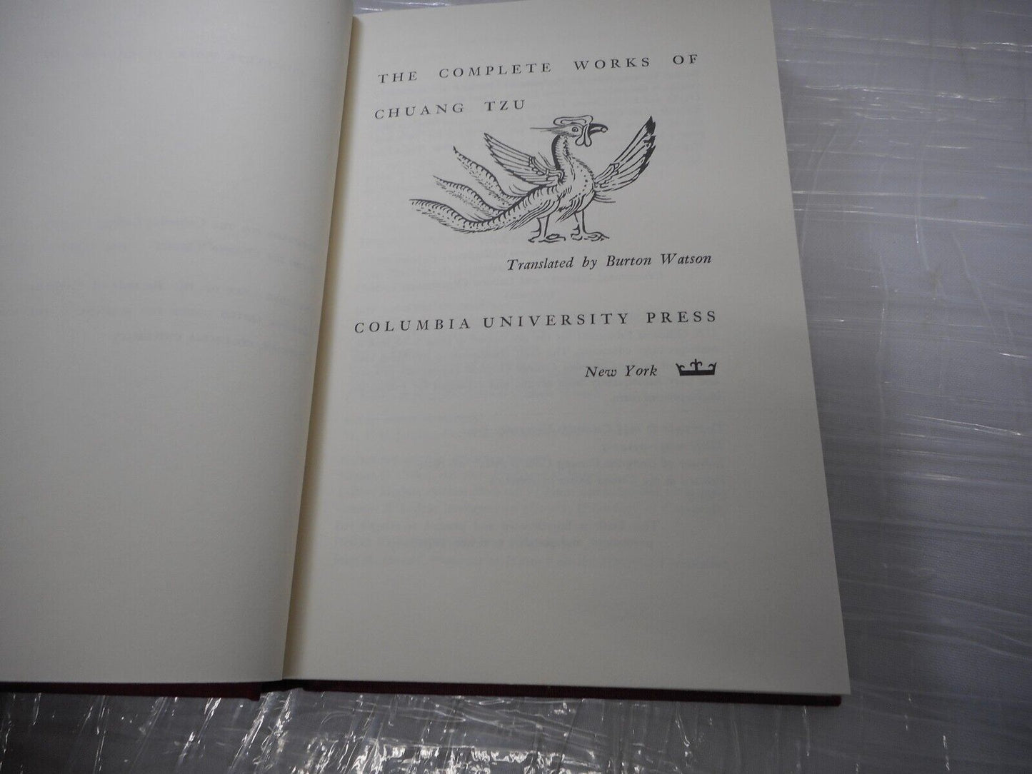 THE COMPLETE WORKS OF CHUANG TZU - Hardcover Excellent 1968 Columbia Press