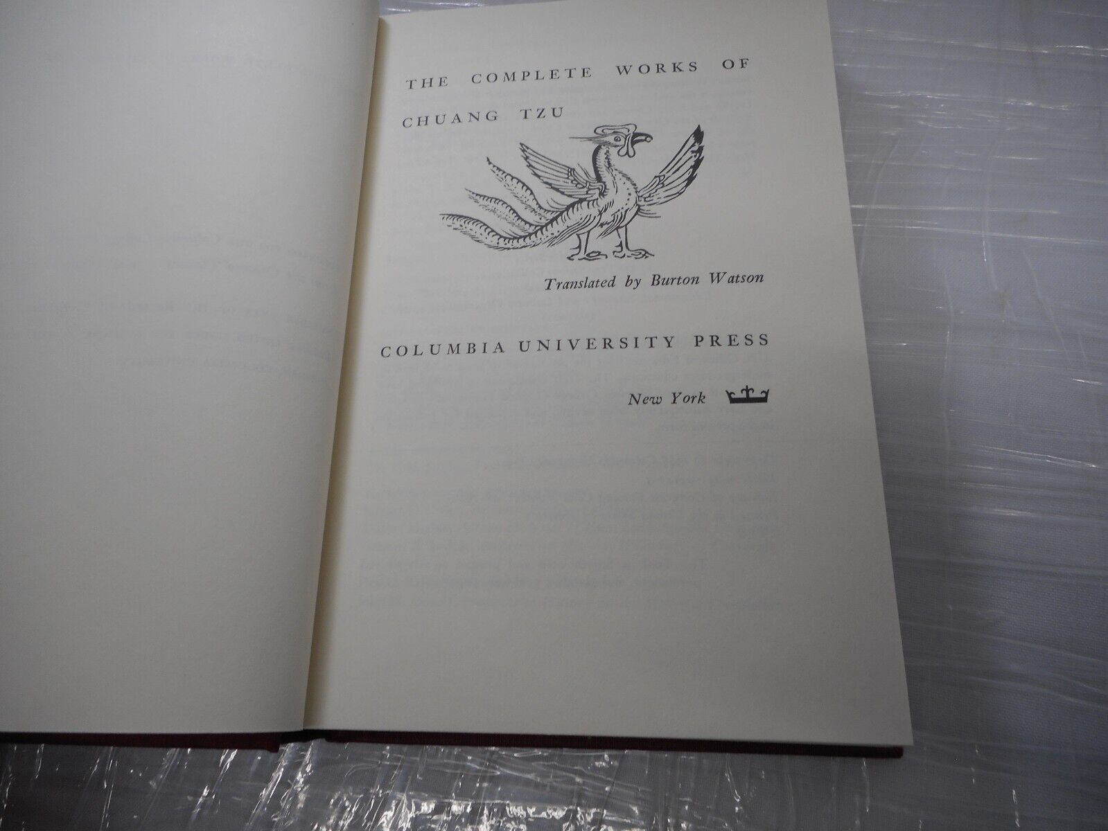 THE COMPLETE WORKS OF CHUANG TZU - Hardcover Excellent 1968 Columbia Press