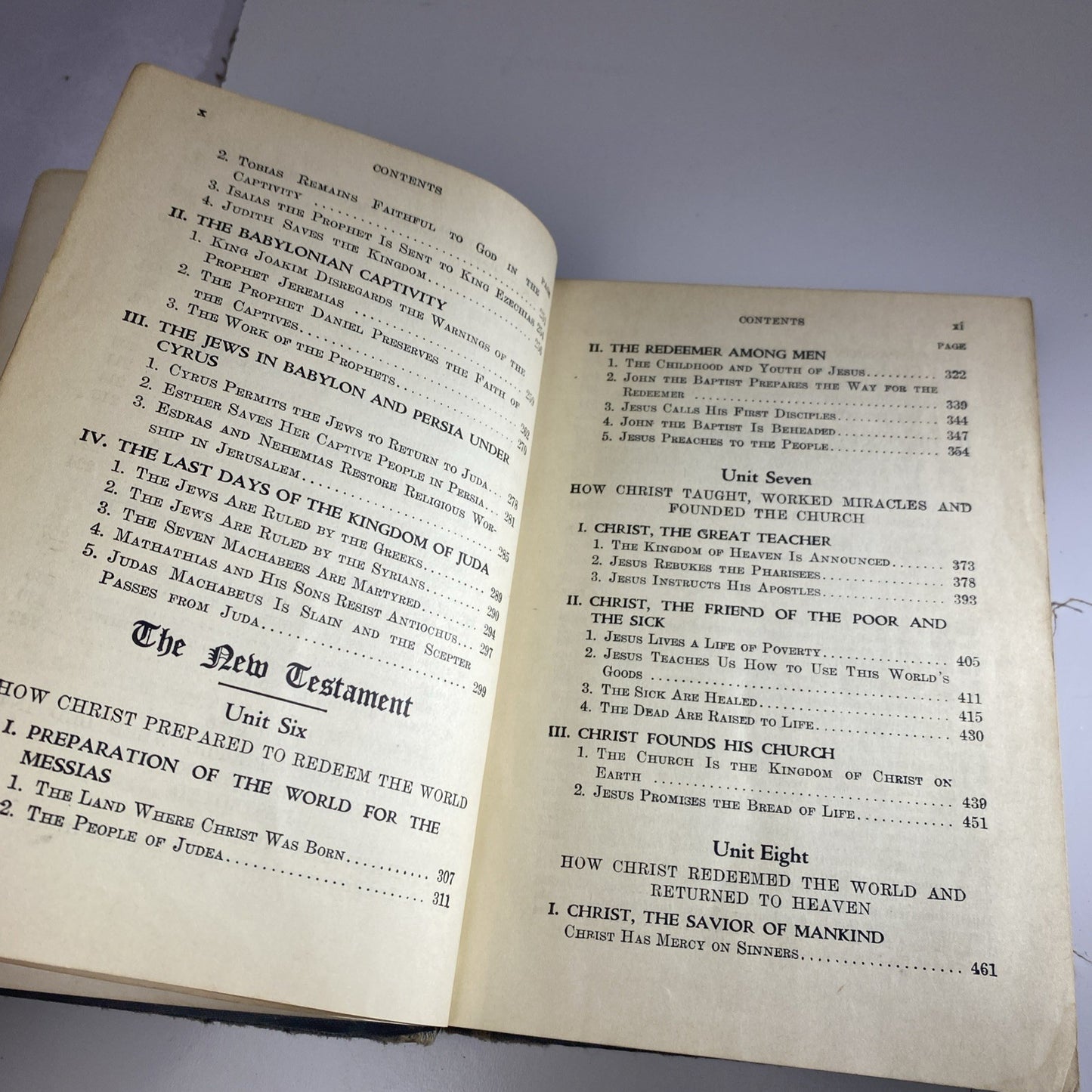 1931 Bible History New Testament For Catholic School Johnson Hannan Sr. Dominica
