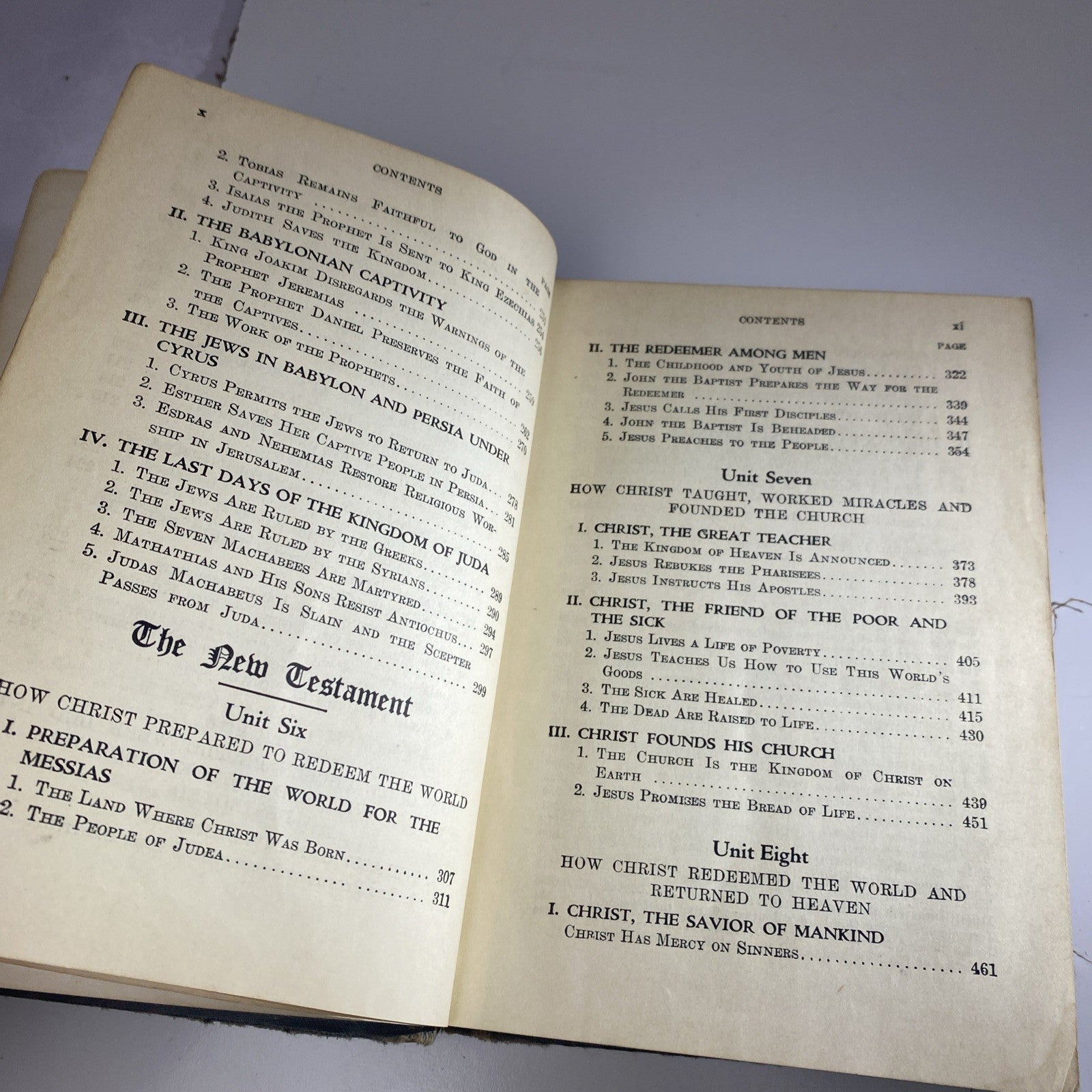 1931 Bible History New Testament For Catholic School Johnson Hannan Sr. Dominica