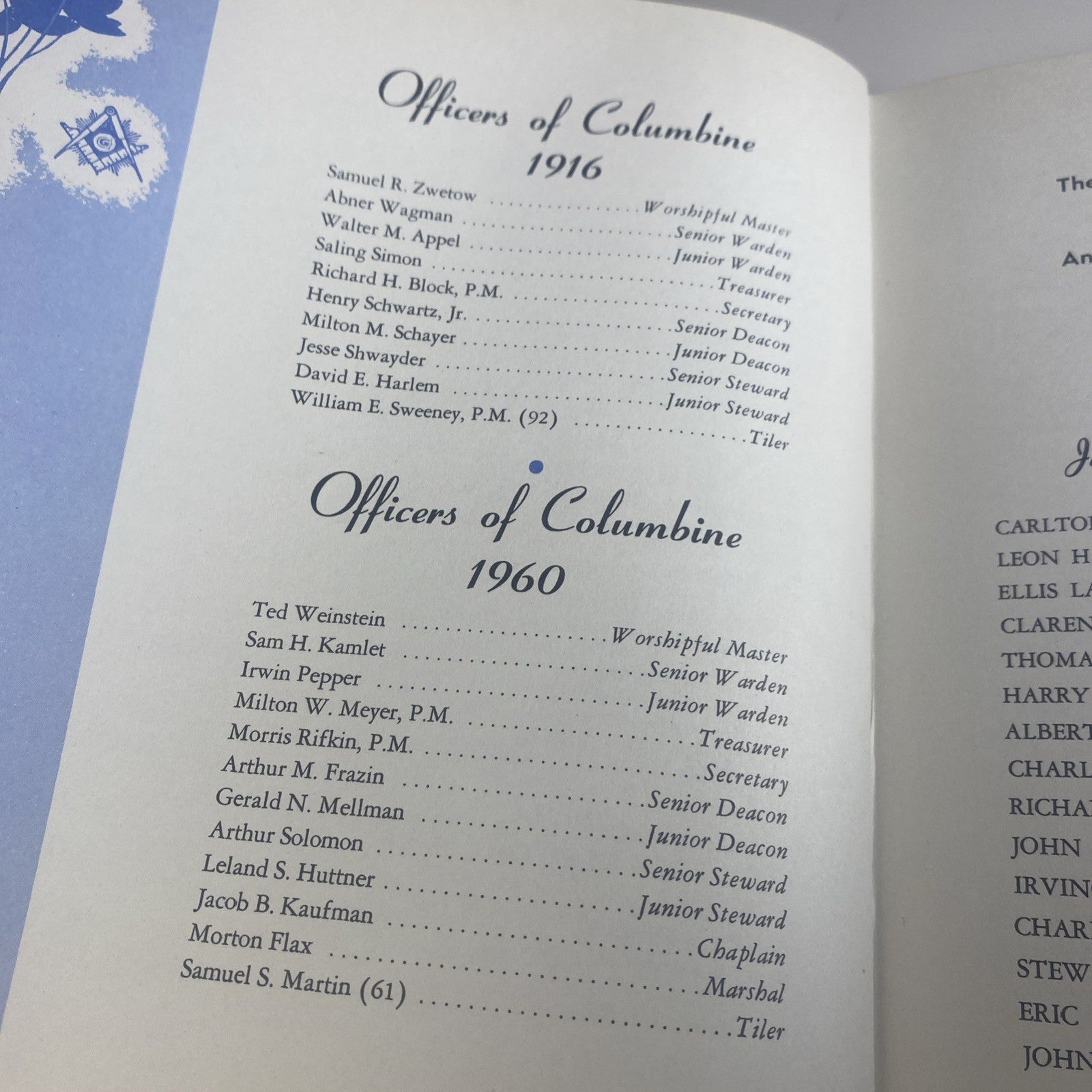 Denver Colorado Freemasonry: History of Columbine Lodge No. 147 - David Rayor