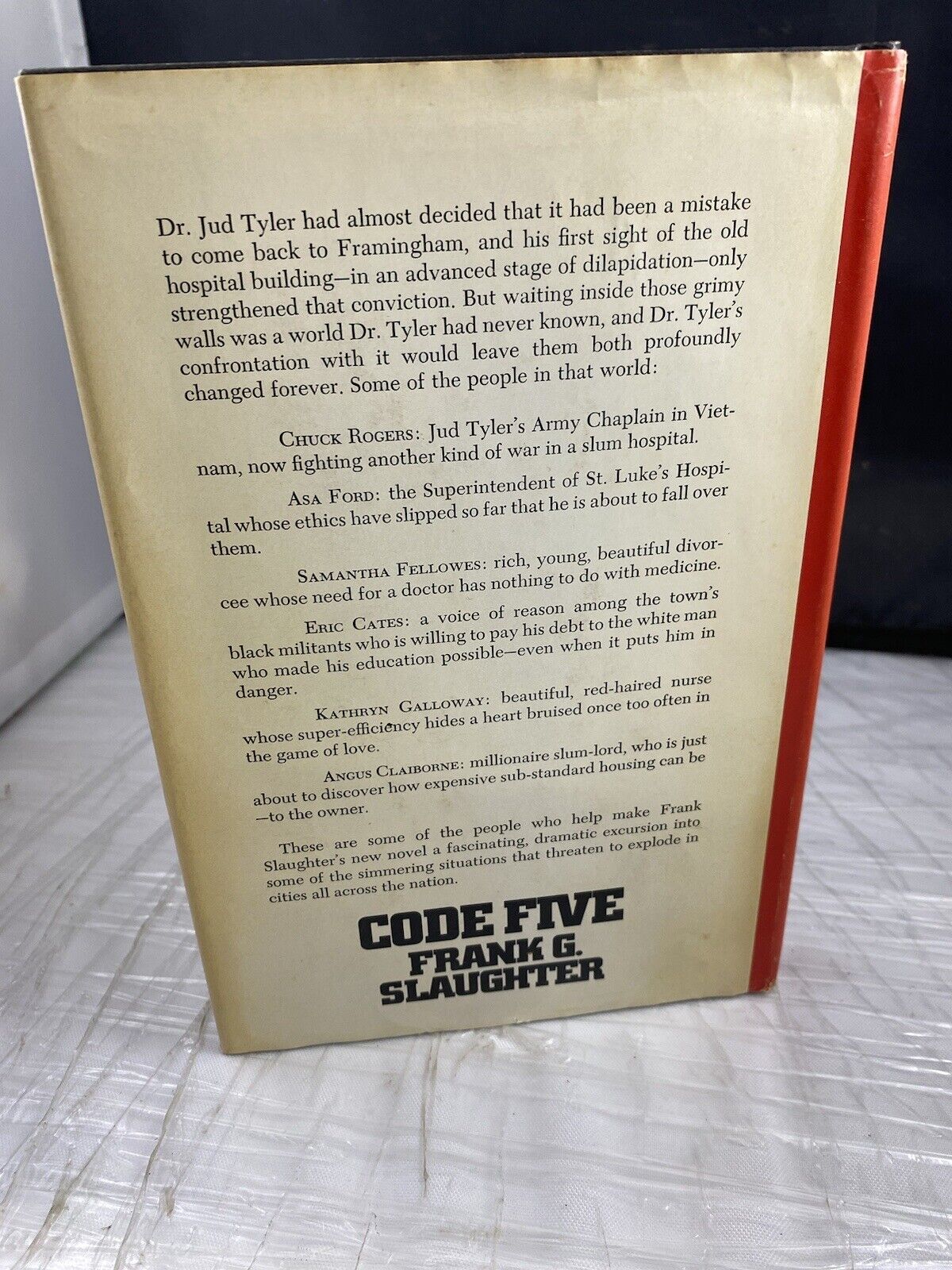 Code Five by Frank G Slaughter 1971 Hardcover BCE Vintage 70s Medical Fiction