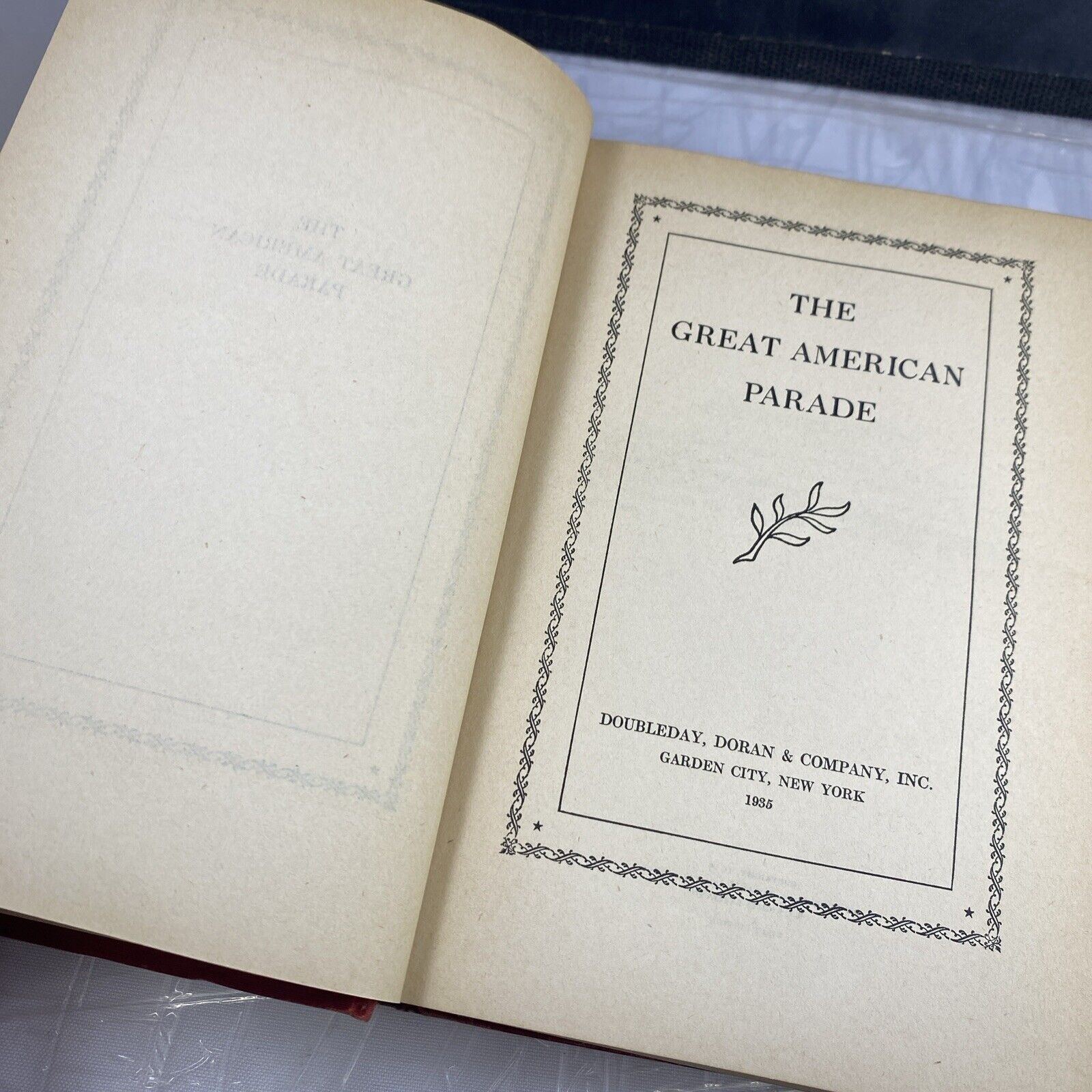 The Great American Parade by editors Of Doubleday, Doran & Company 1st Edition