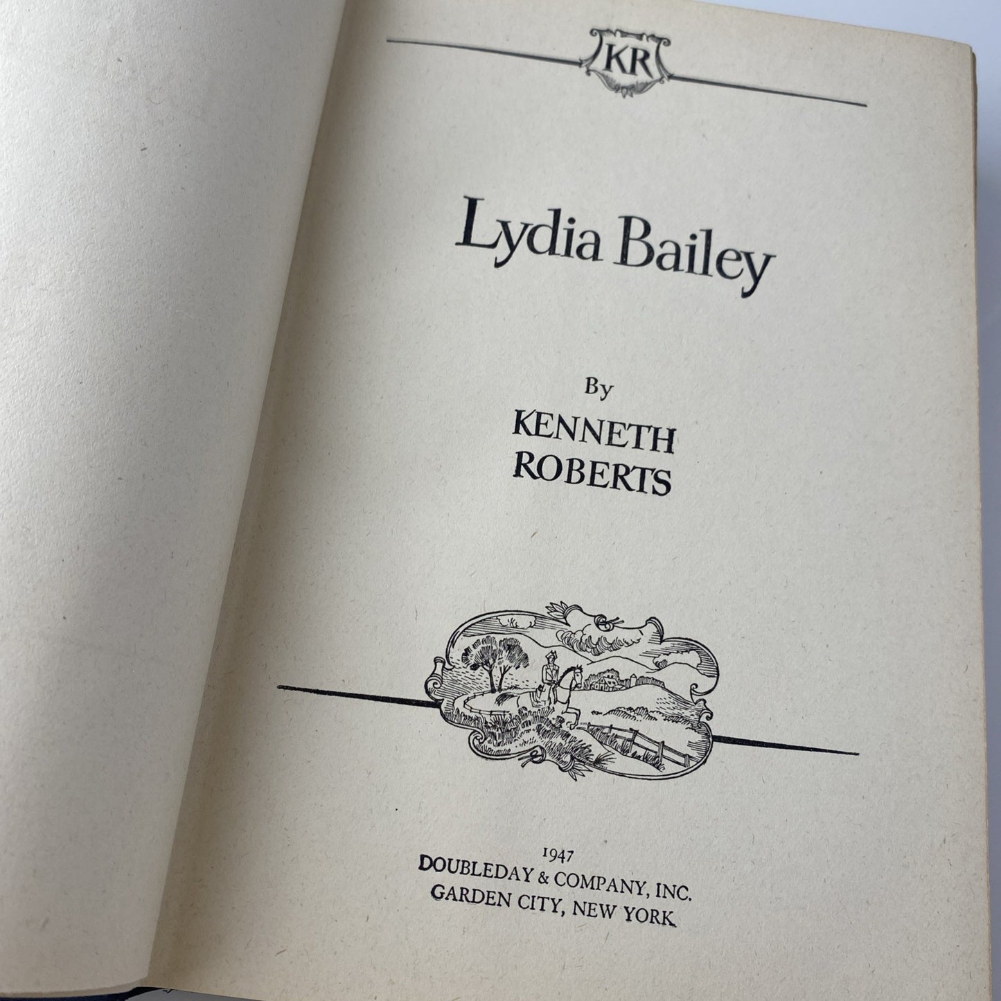 1800s Historical Lydia Bailey by Kenneth Roberts 1947 Vintage Hardcover HCDJ BCE