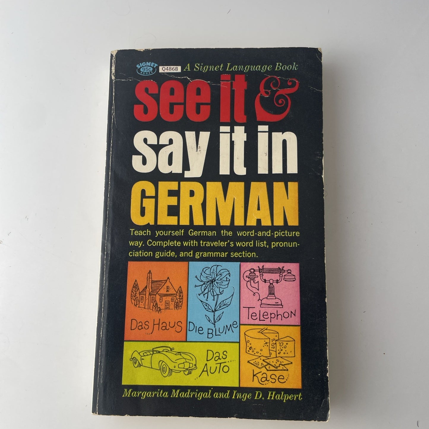 Vintage See It & Say It in German A Signet Language Book by Margarita Madrigal
