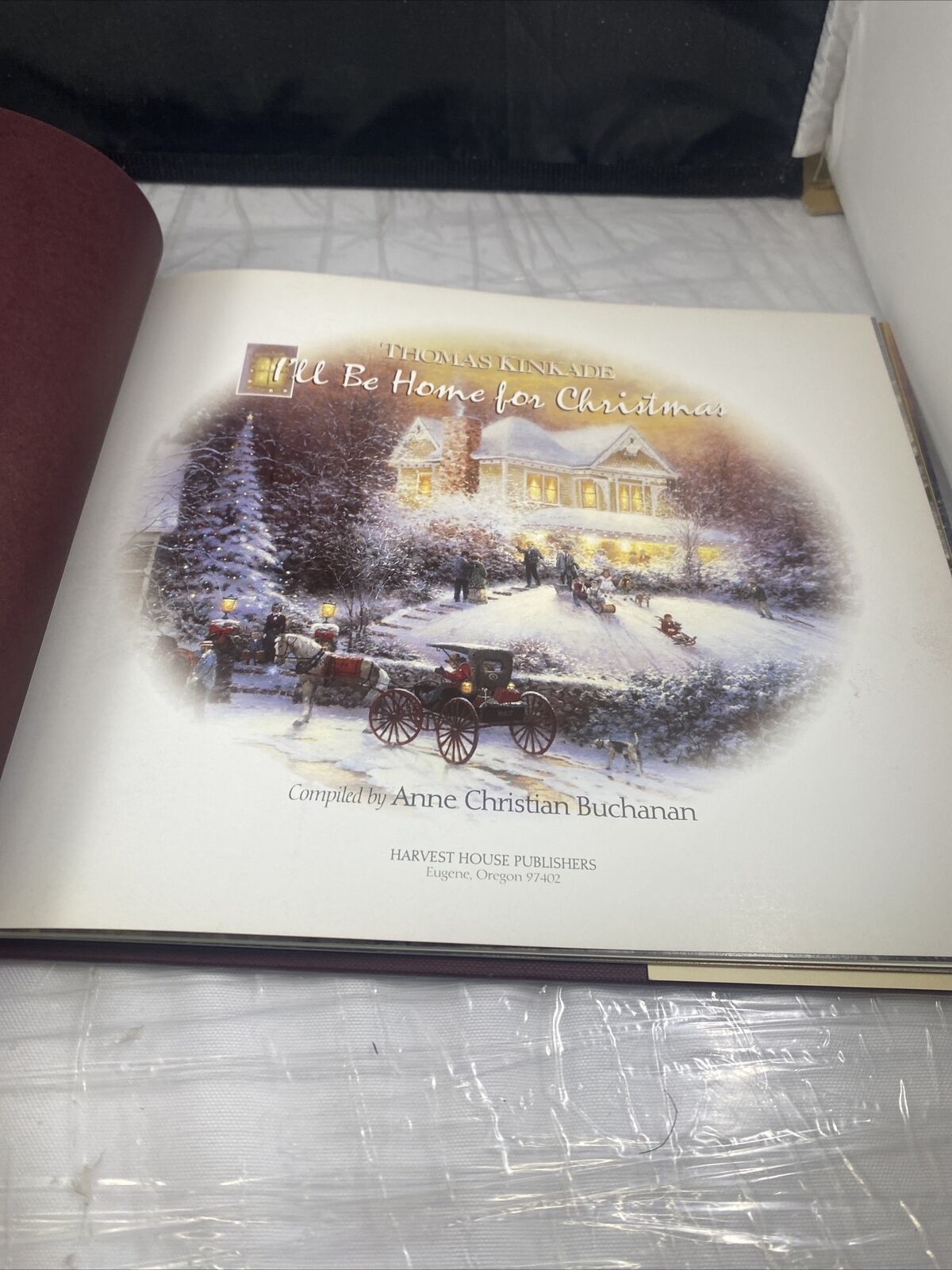 I'll Be Home for Christmas by Thomas Kinkade (1997 hardcover with DJ)